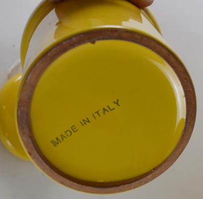 Vernonware "Organdie" Yellow Pottery and California Pottery Appetizer Lazy Susan