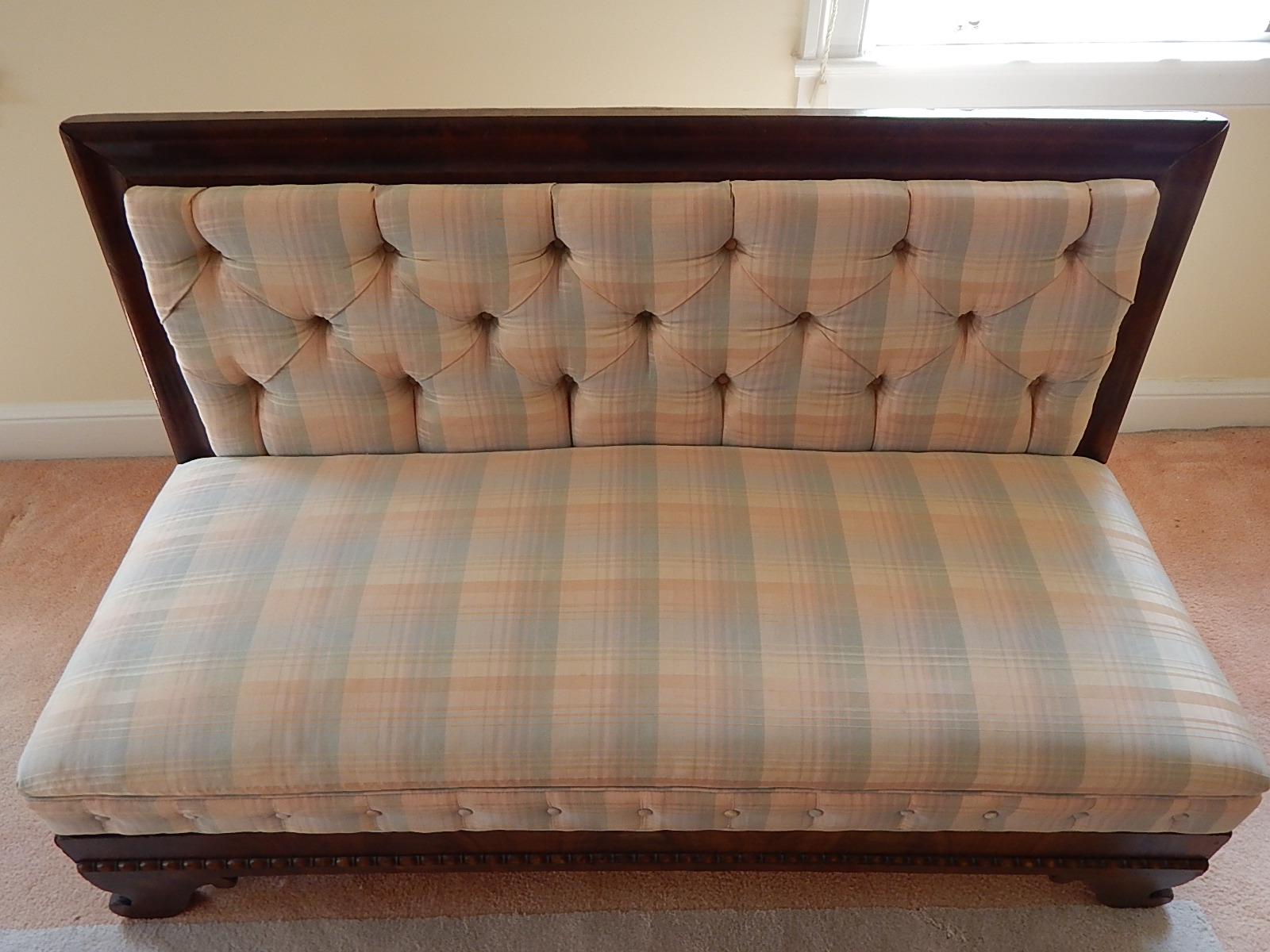 Solid Wood Upholstered Bench