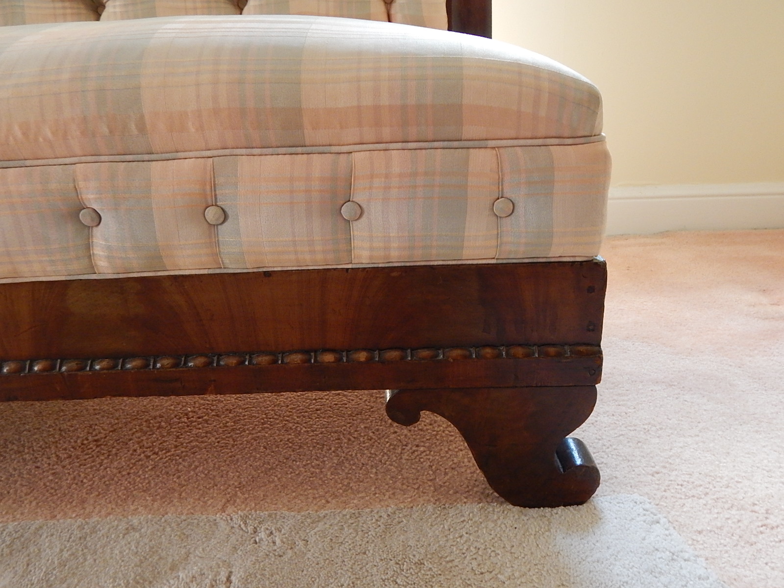 Solid Wood Upholstered Bench