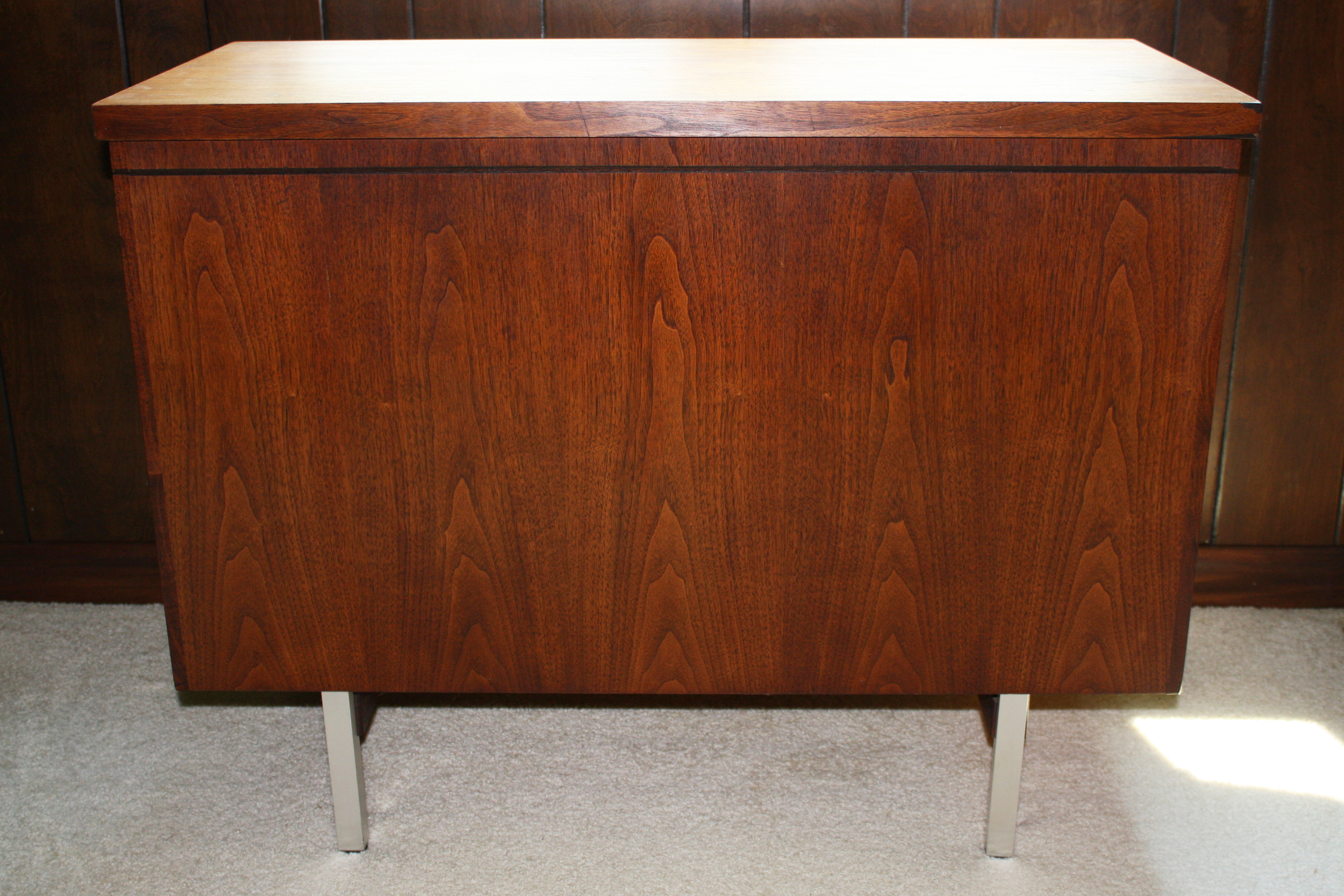 Mid Century Modern Walnut Office Credenza by Lehigh-Leopold