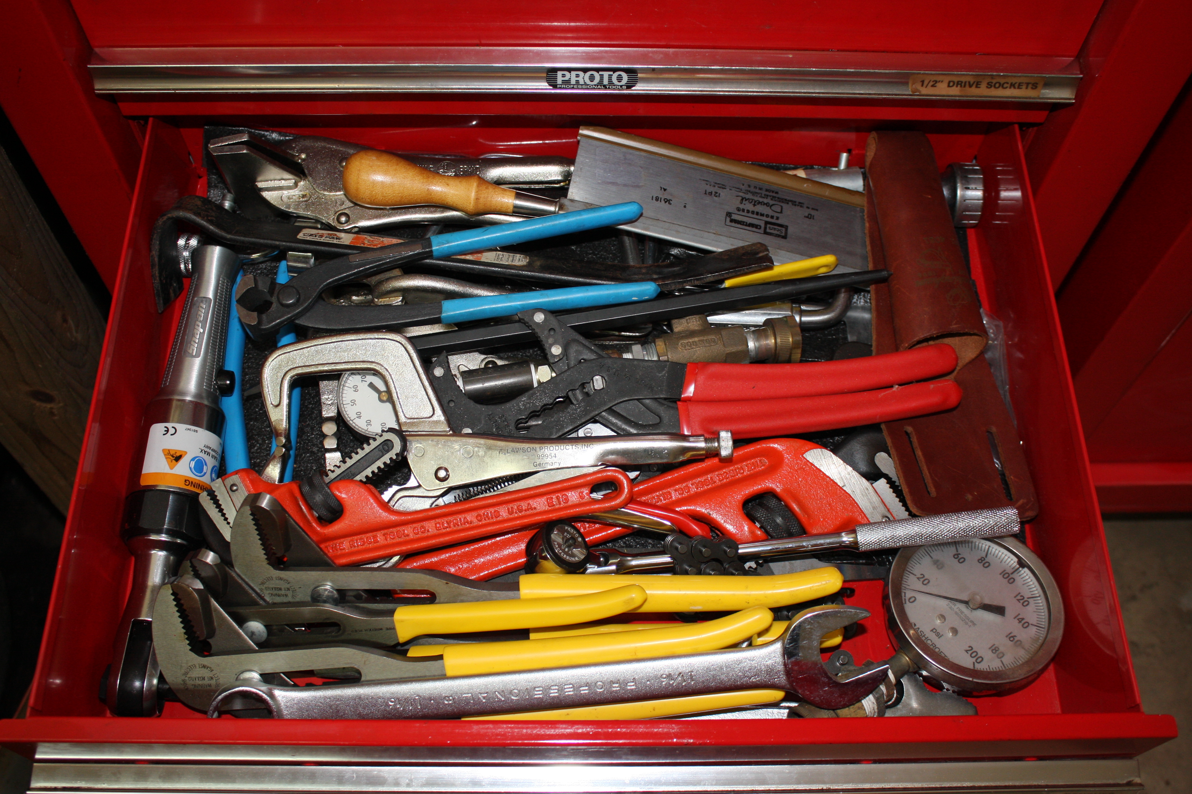 Proto Roll Cabinets, Tool Chests, and Tools