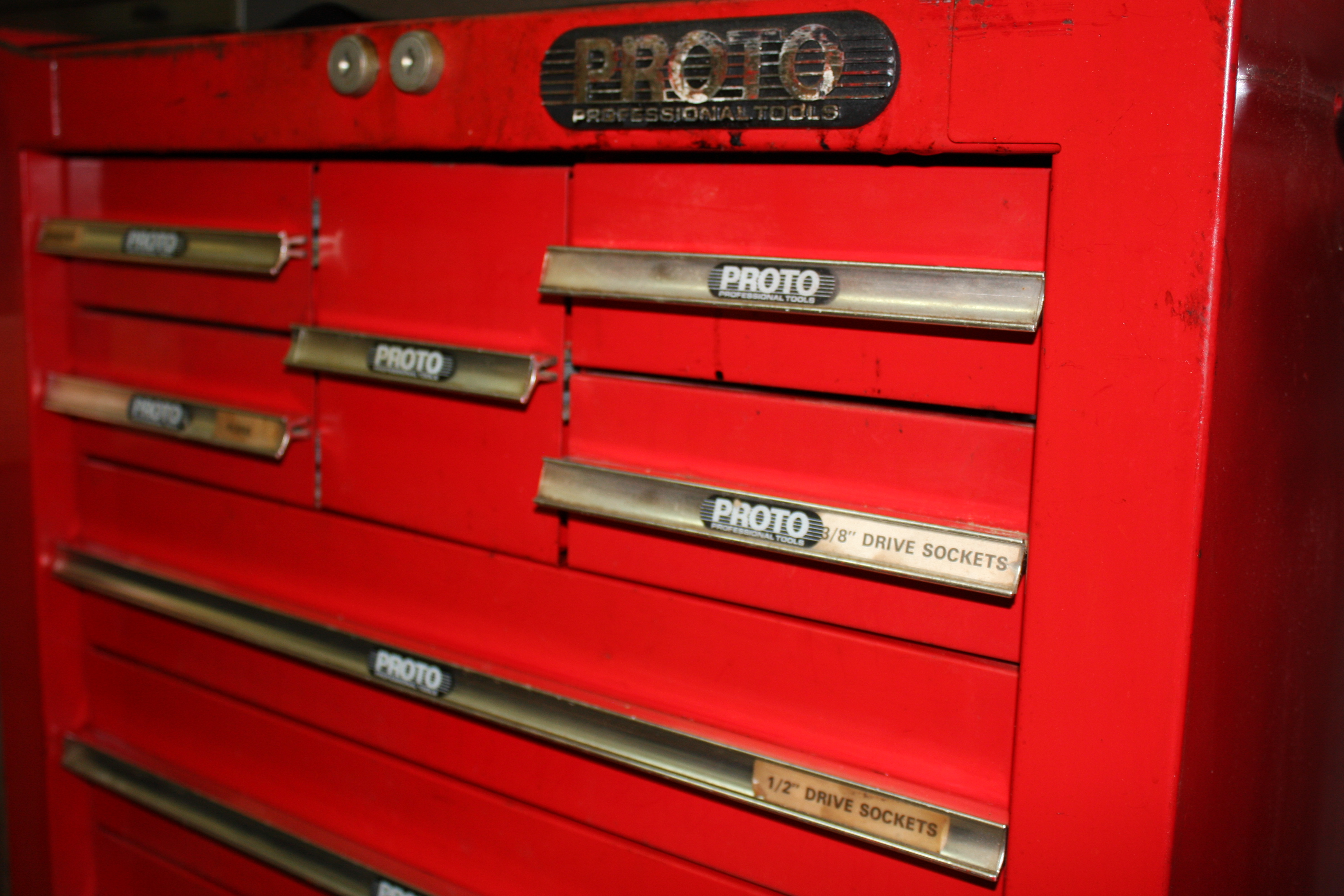 Proto Roll Cabinets, Tool Chests, and Tools