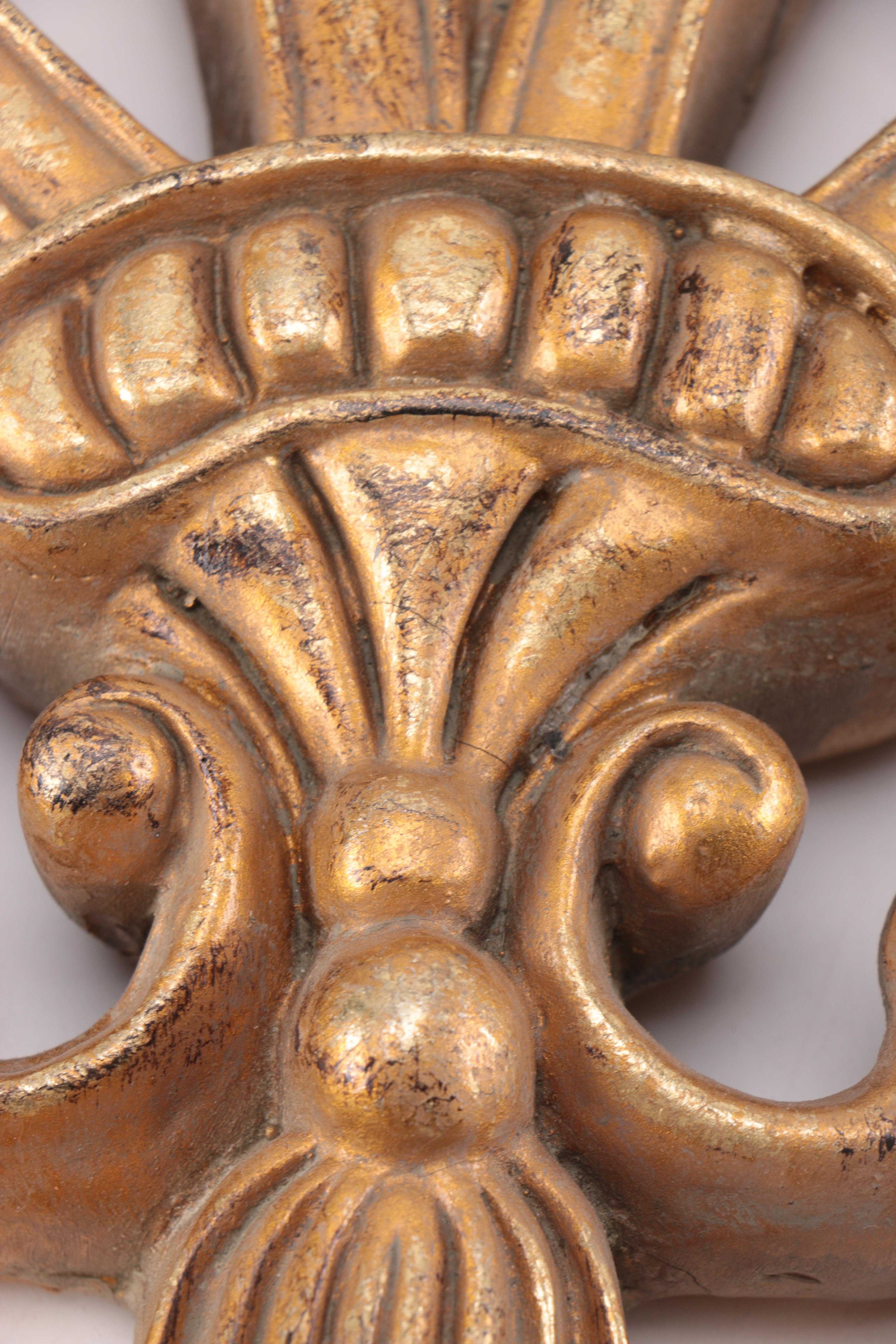 Neoclassical Foliate Wooden Wall Hangings