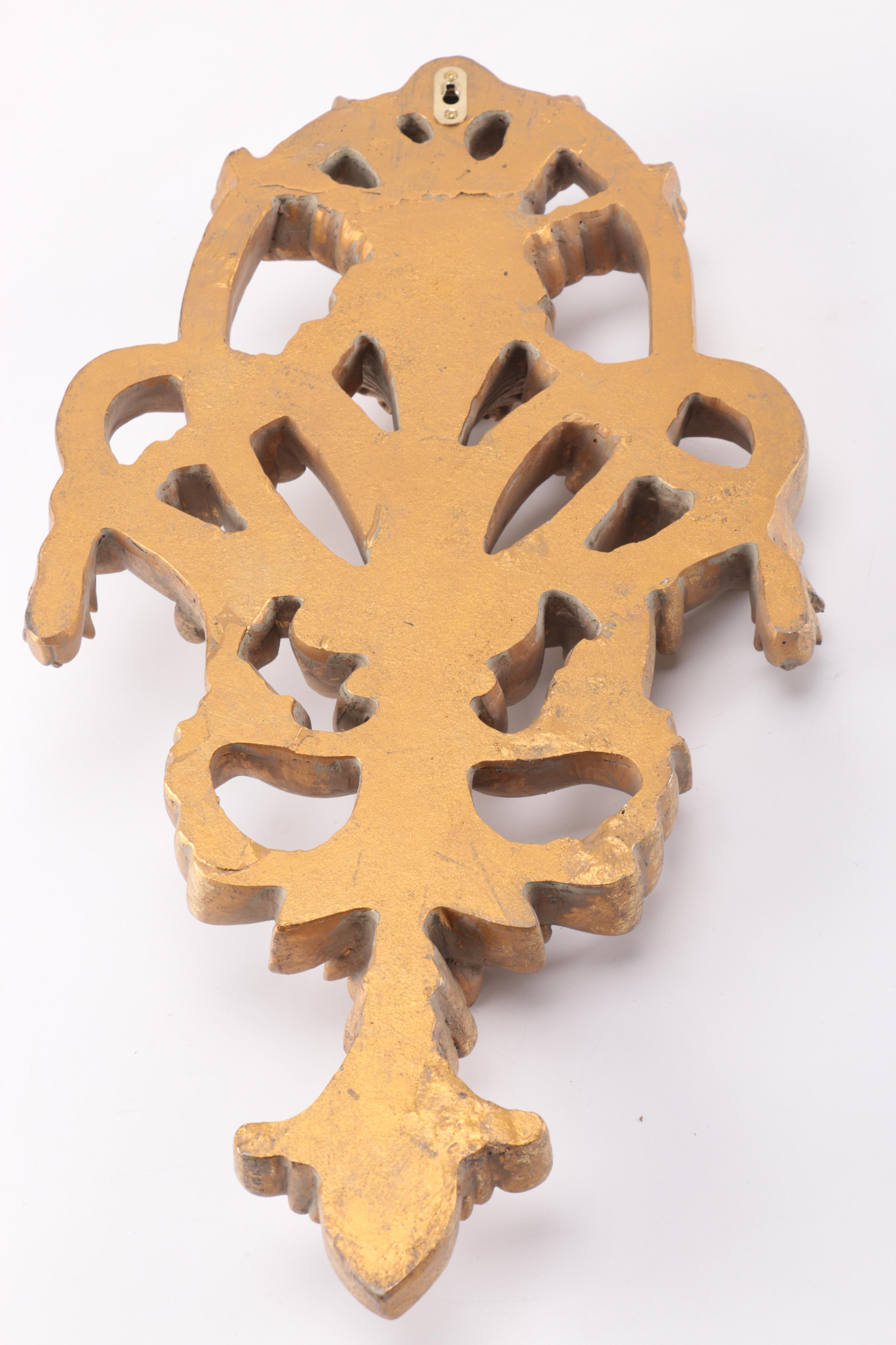 Neoclassical Foliate Wooden Wall Hangings