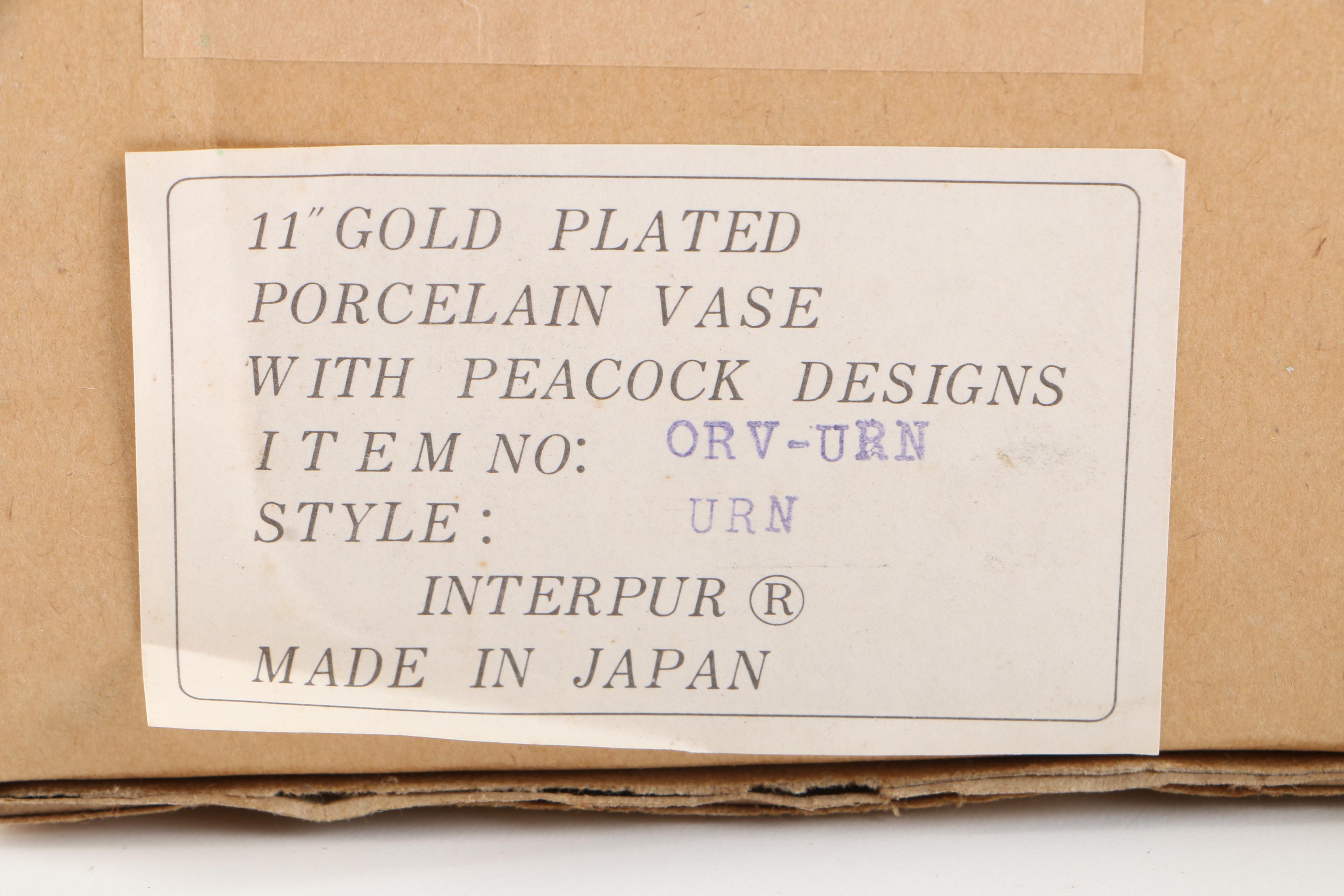 Collection of Gold Plated Japanese Porcelain Vases