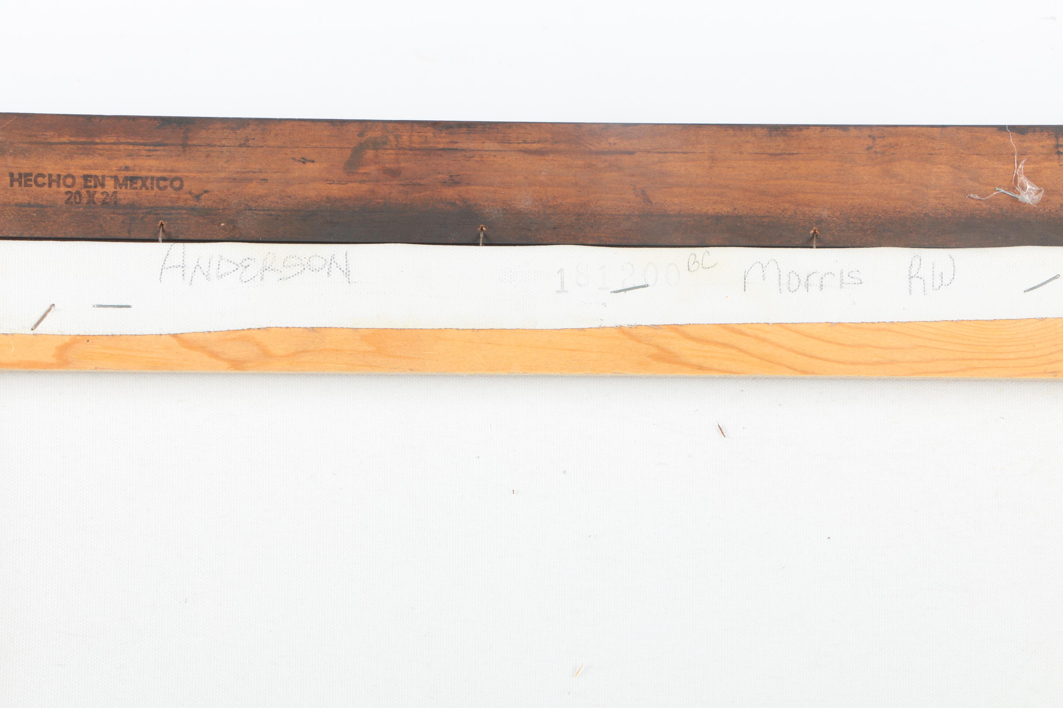 Kenneth Suess Oil Painting of a Boy and Sea Captain