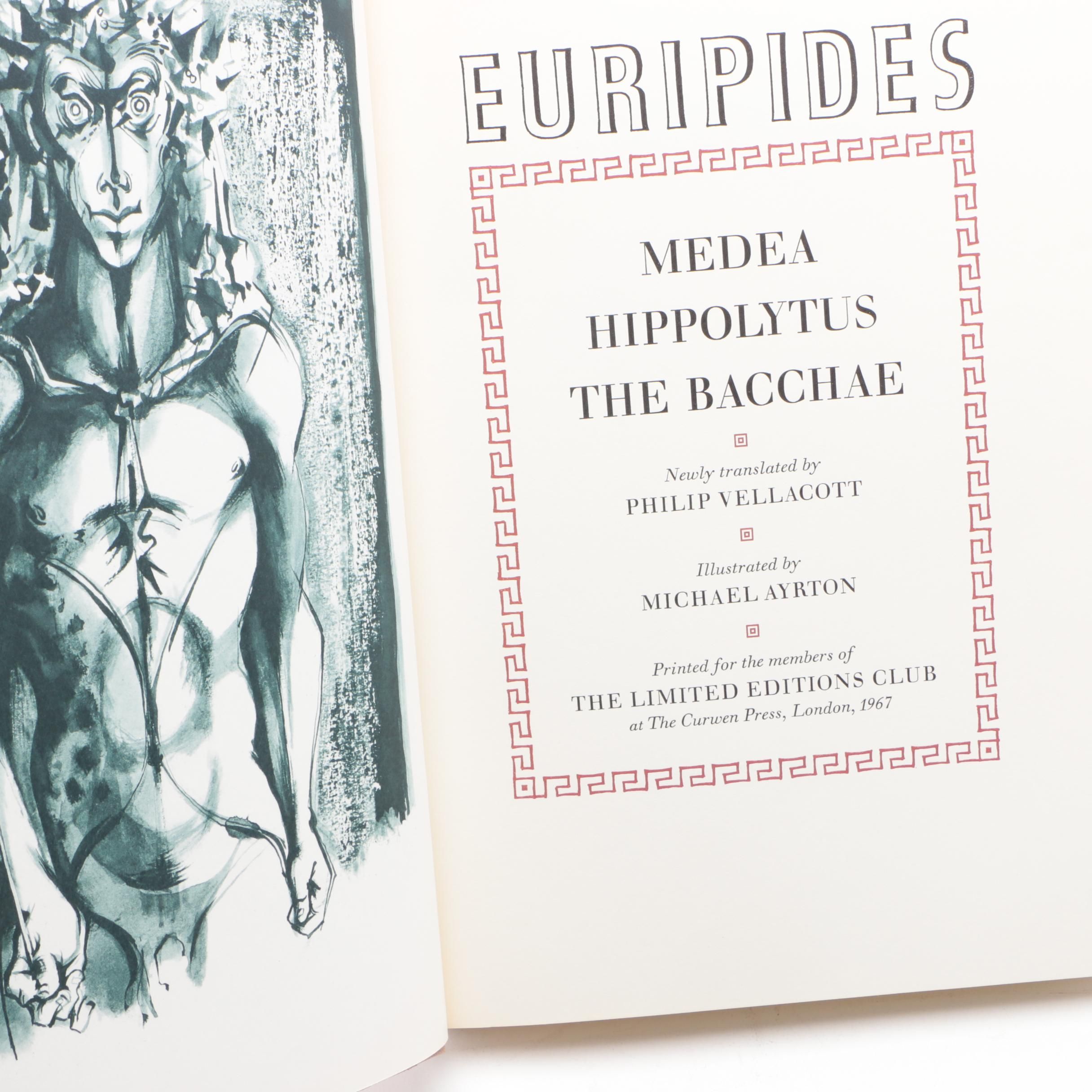 1967 Limited Editions Club "Three Plays of Euripides"