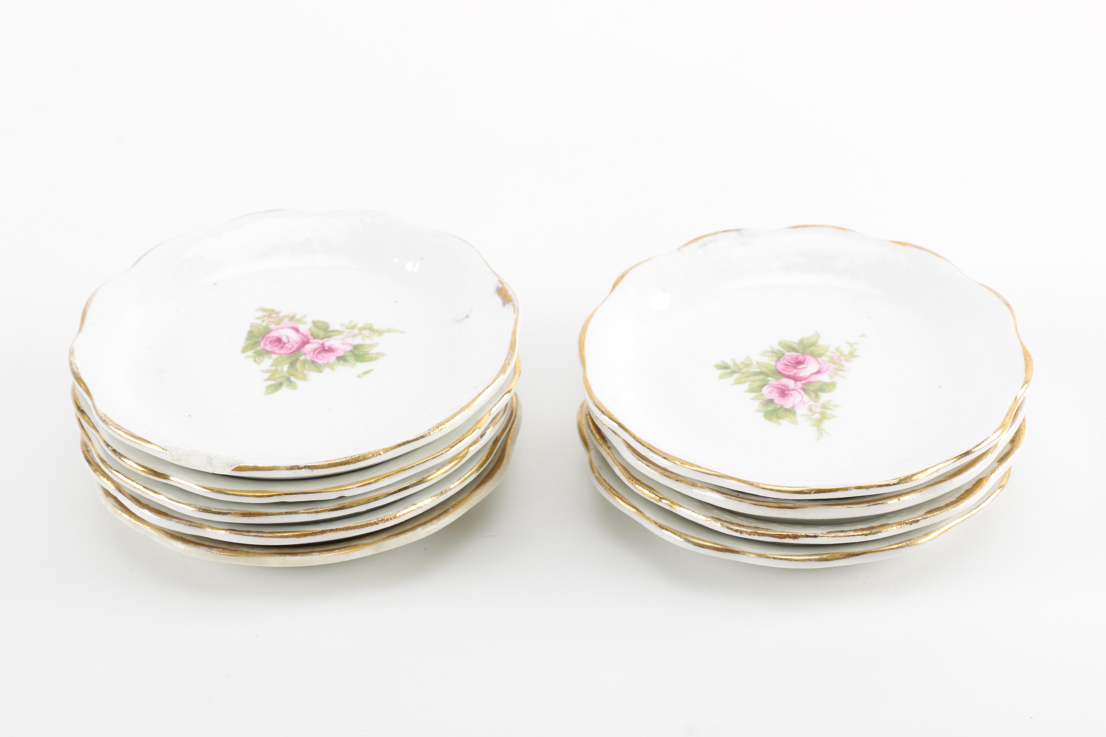 Dresden Pottery Co Floral Decorated Tableware, Circa 1892-1925