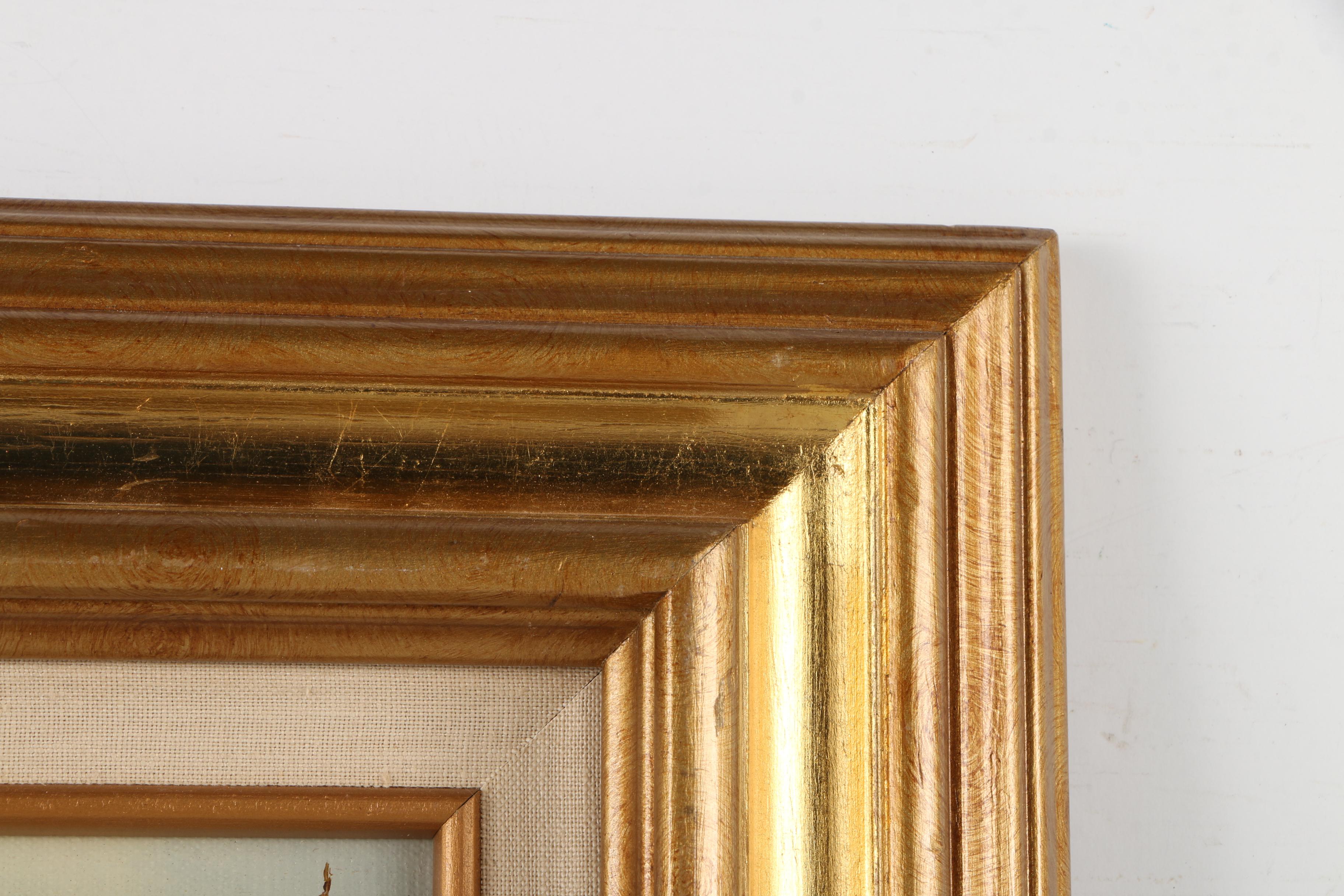 F. Jayson Oil Painting on Canvas of Winter Scene