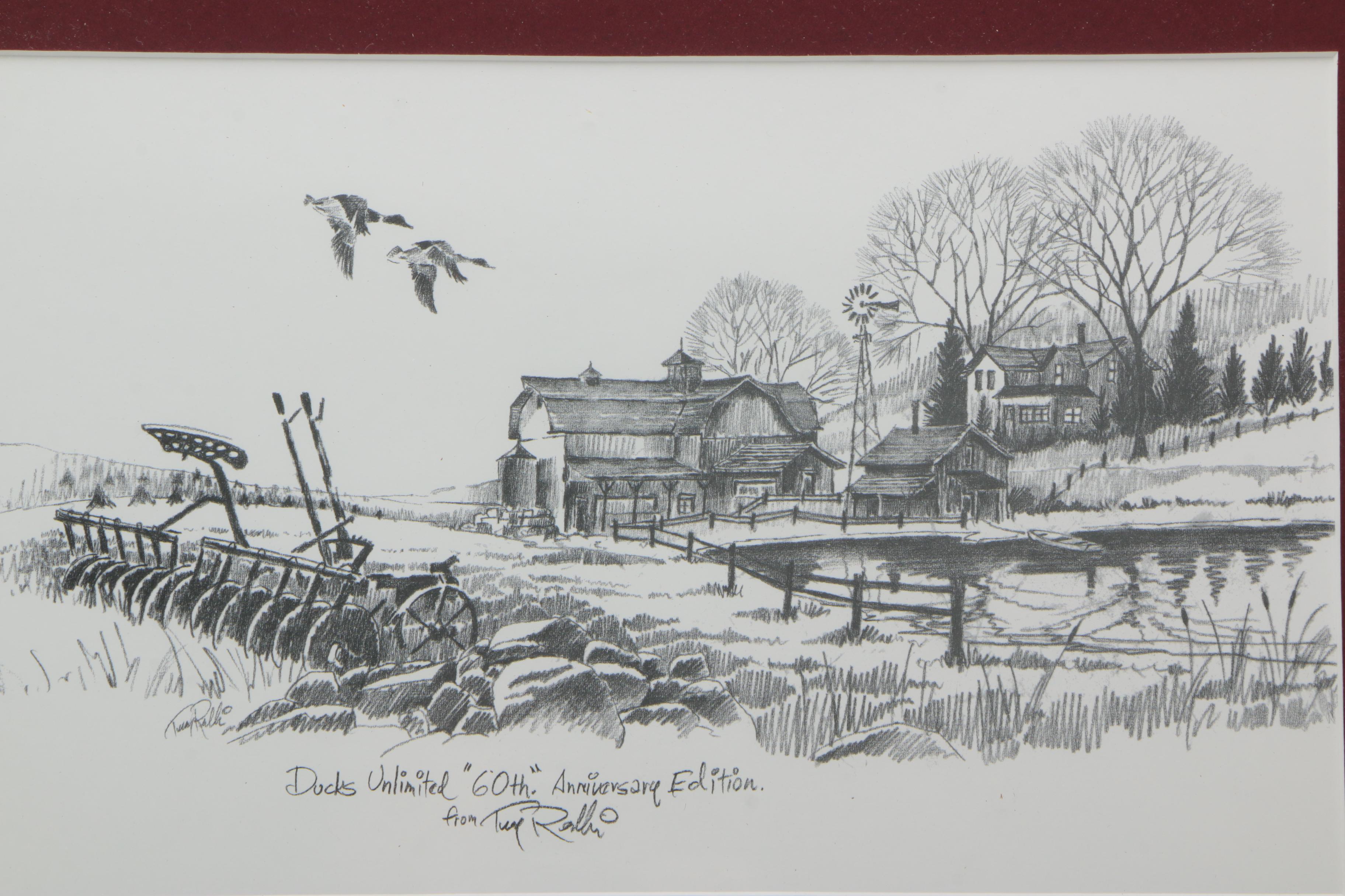 Offset Lithograph After Terry Redlin's "Ducks Unlimited 60th Anniversary Edition"