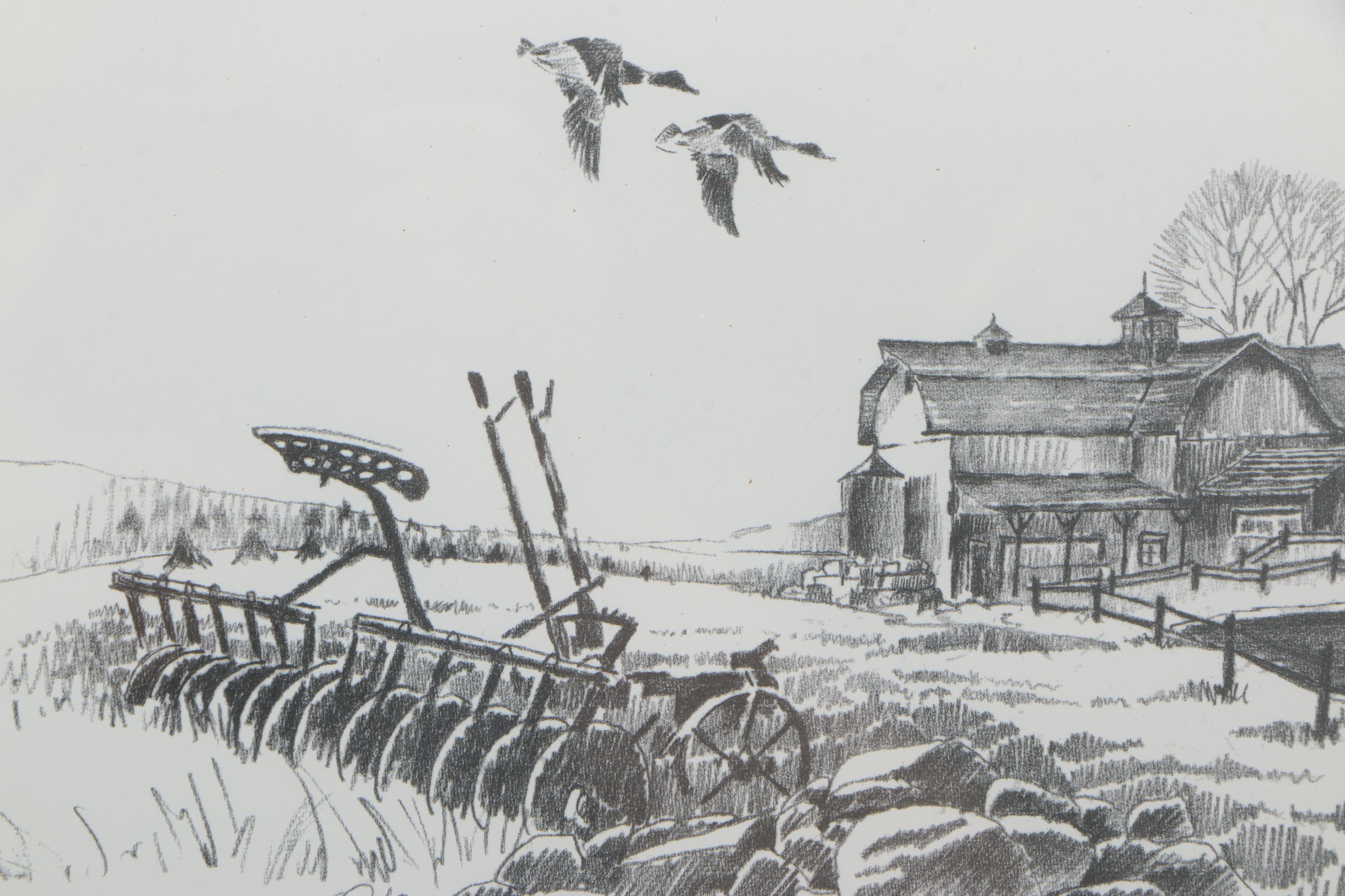 Offset Lithograph After Terry Redlin's "Ducks Unlimited 60th Anniversary Edition"