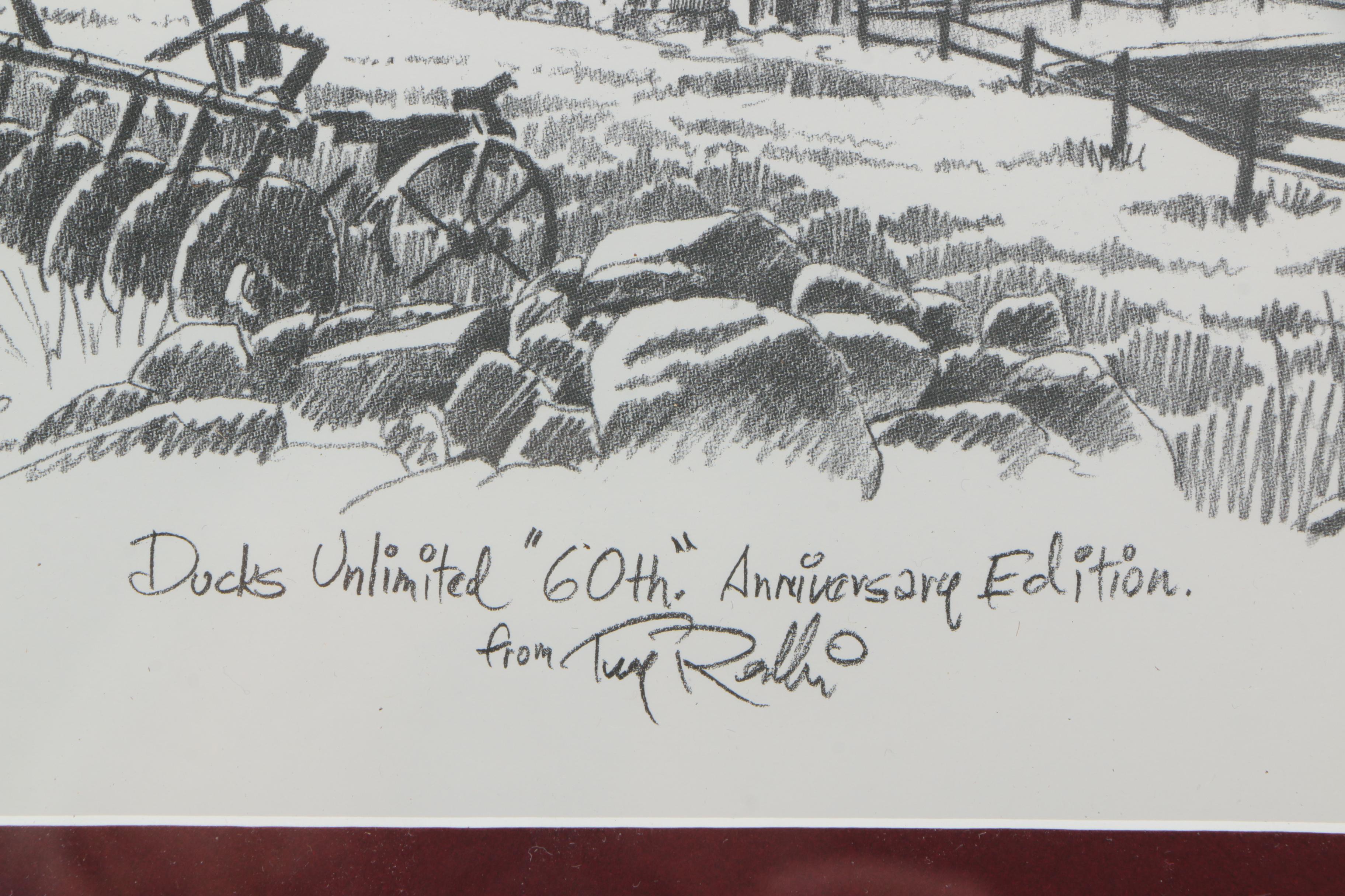 Offset Lithograph After Terry Redlin's "Ducks Unlimited 60th Anniversary Edition"