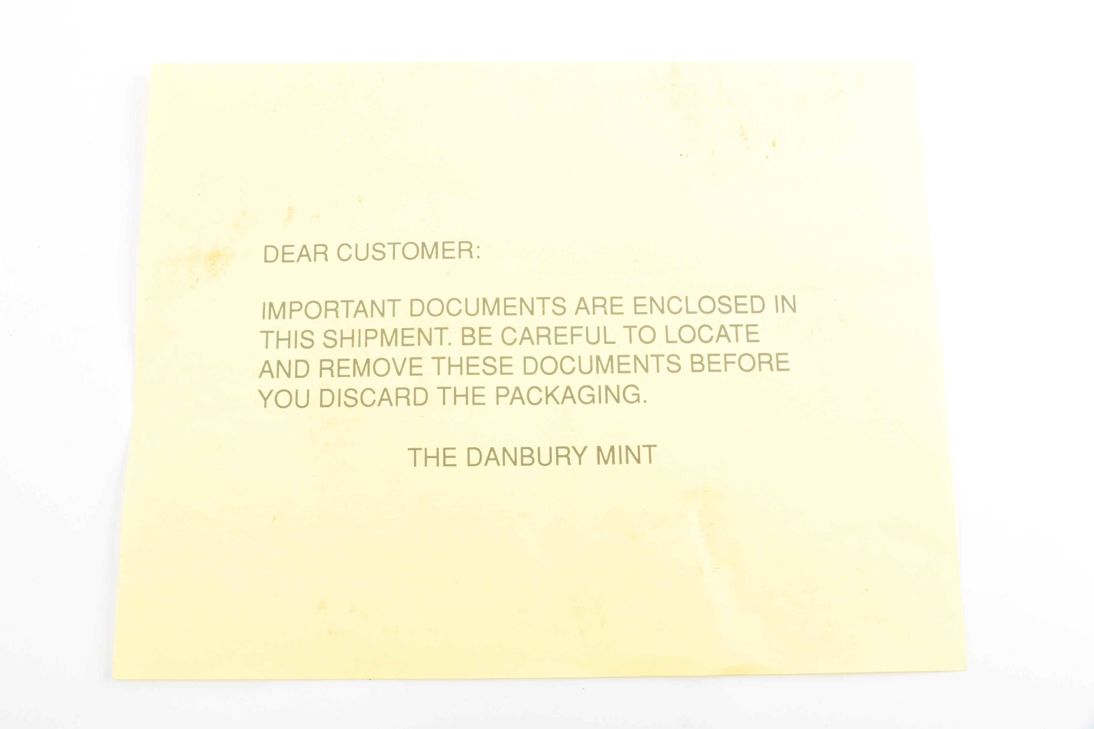 Danbury Mint 2001 Annual Gold Tone "Noah's Ark" Ornaments