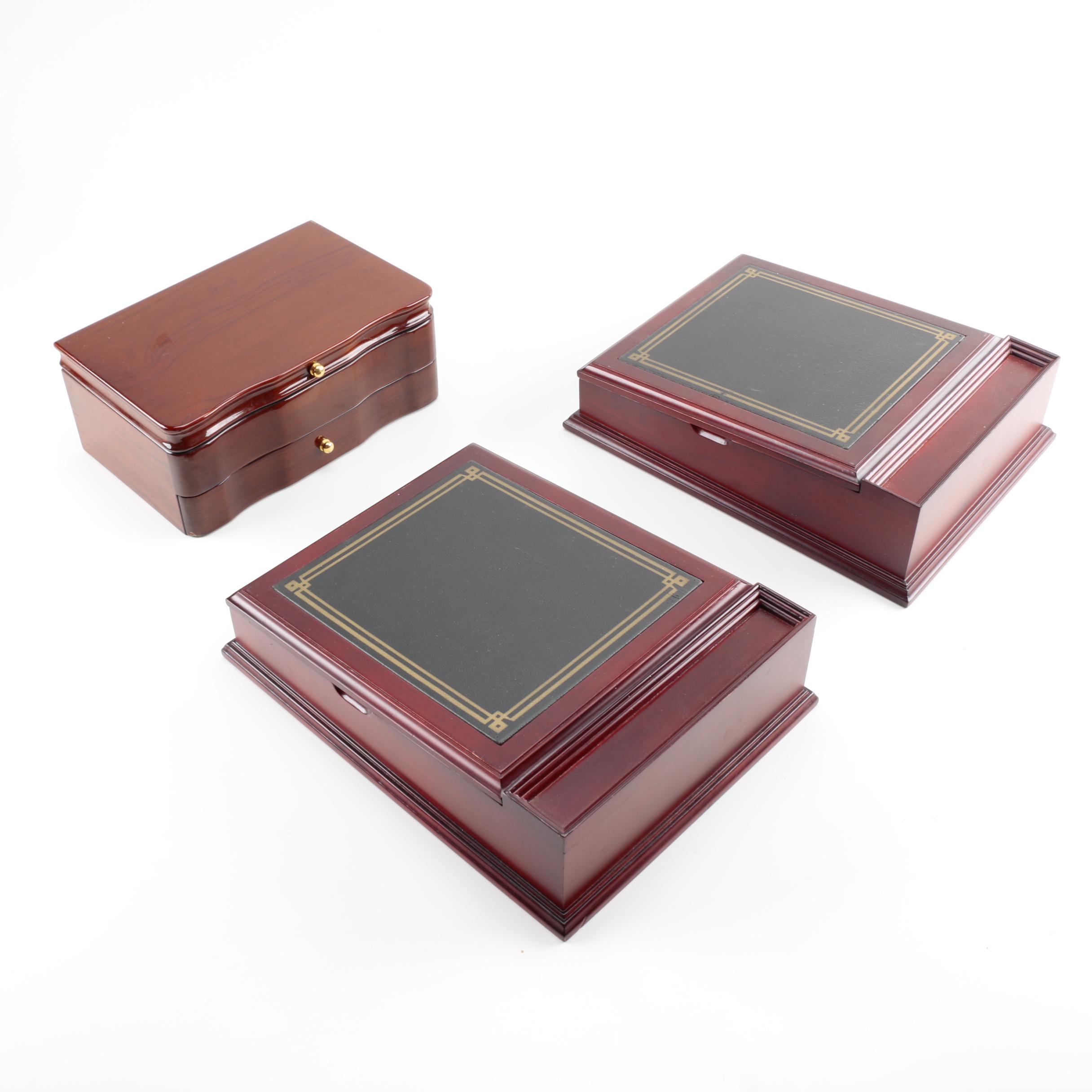Three Jewelry Boxes