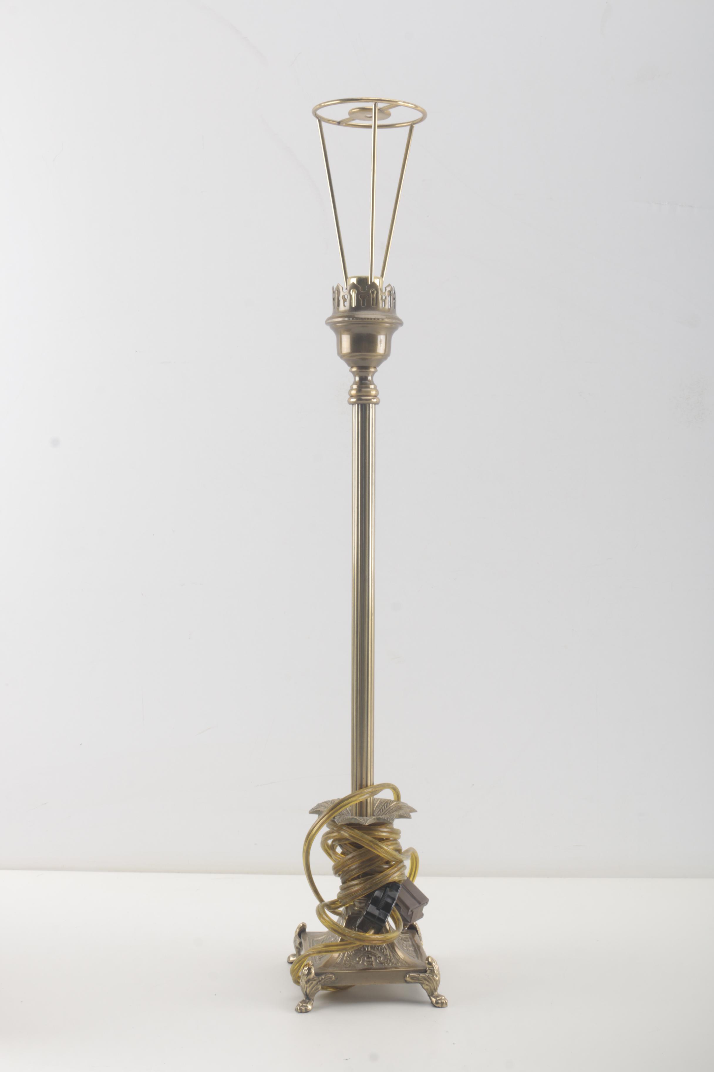 Brass Table Lamps With Frederick Cooper Shades