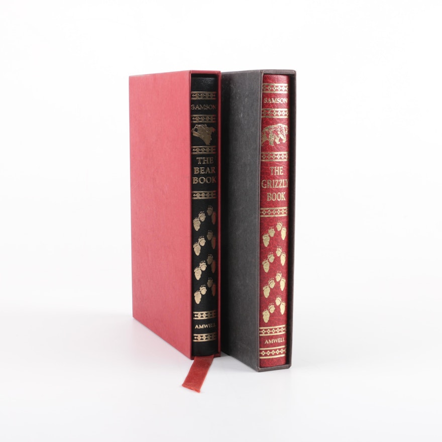 Amwell Press Leather Bound Jack Samson Books Including a Signed Limited Edition Copy