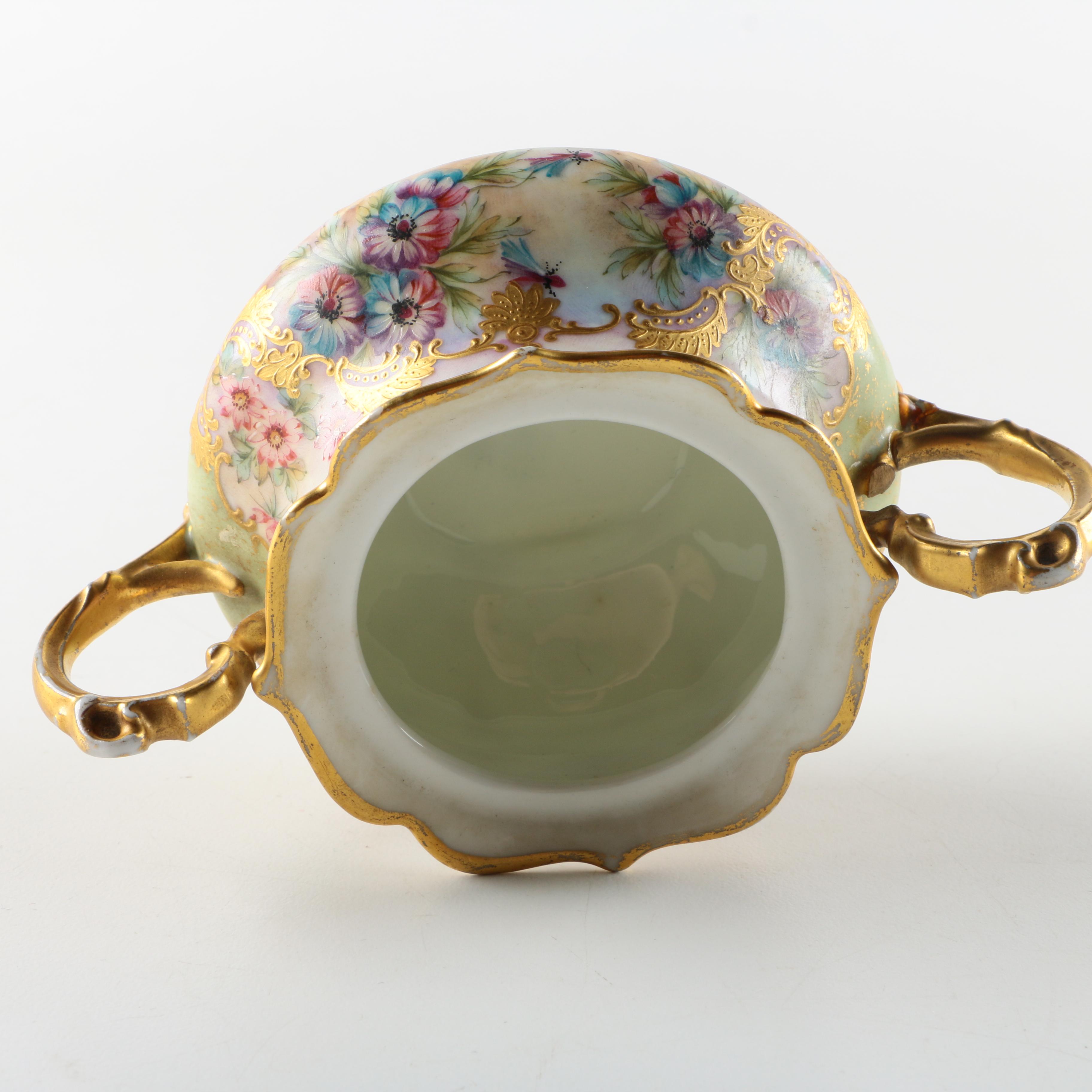 French Limoges Sugar and Creamer Set