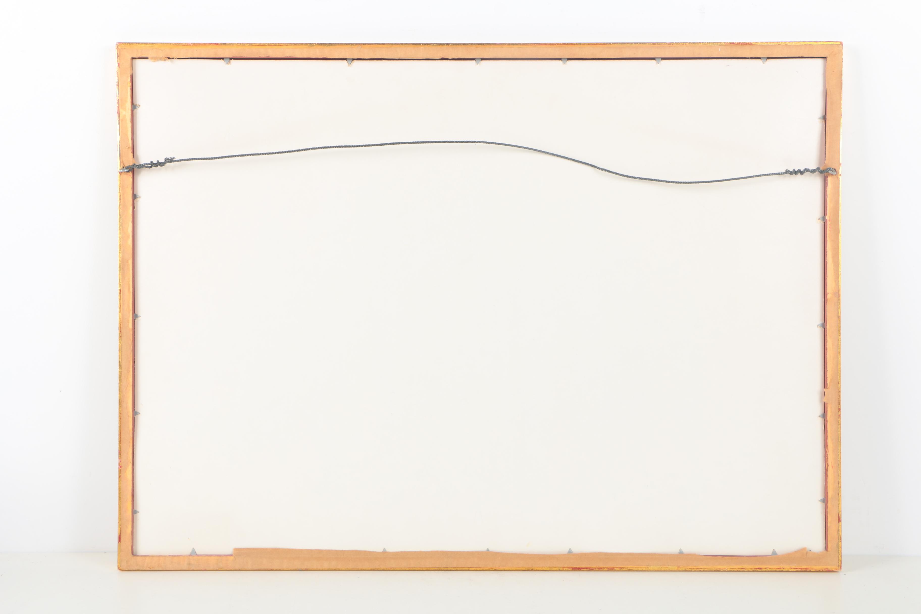 Betty DeMaree Watercolor Painting on Paper of a Harbor