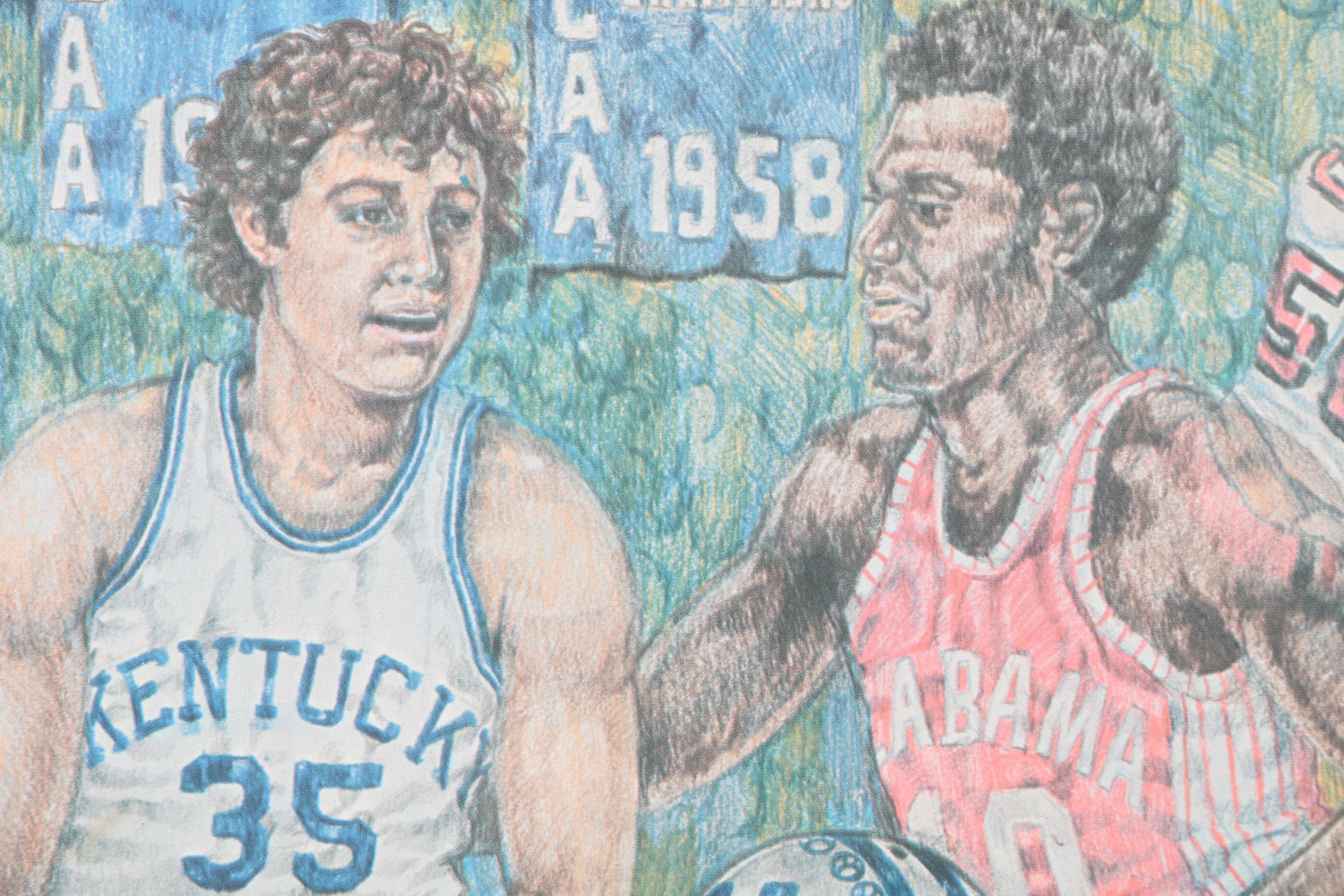 After Mark C. Wiedmer Offset Lithograph on Paper "Kentucky Heroes"