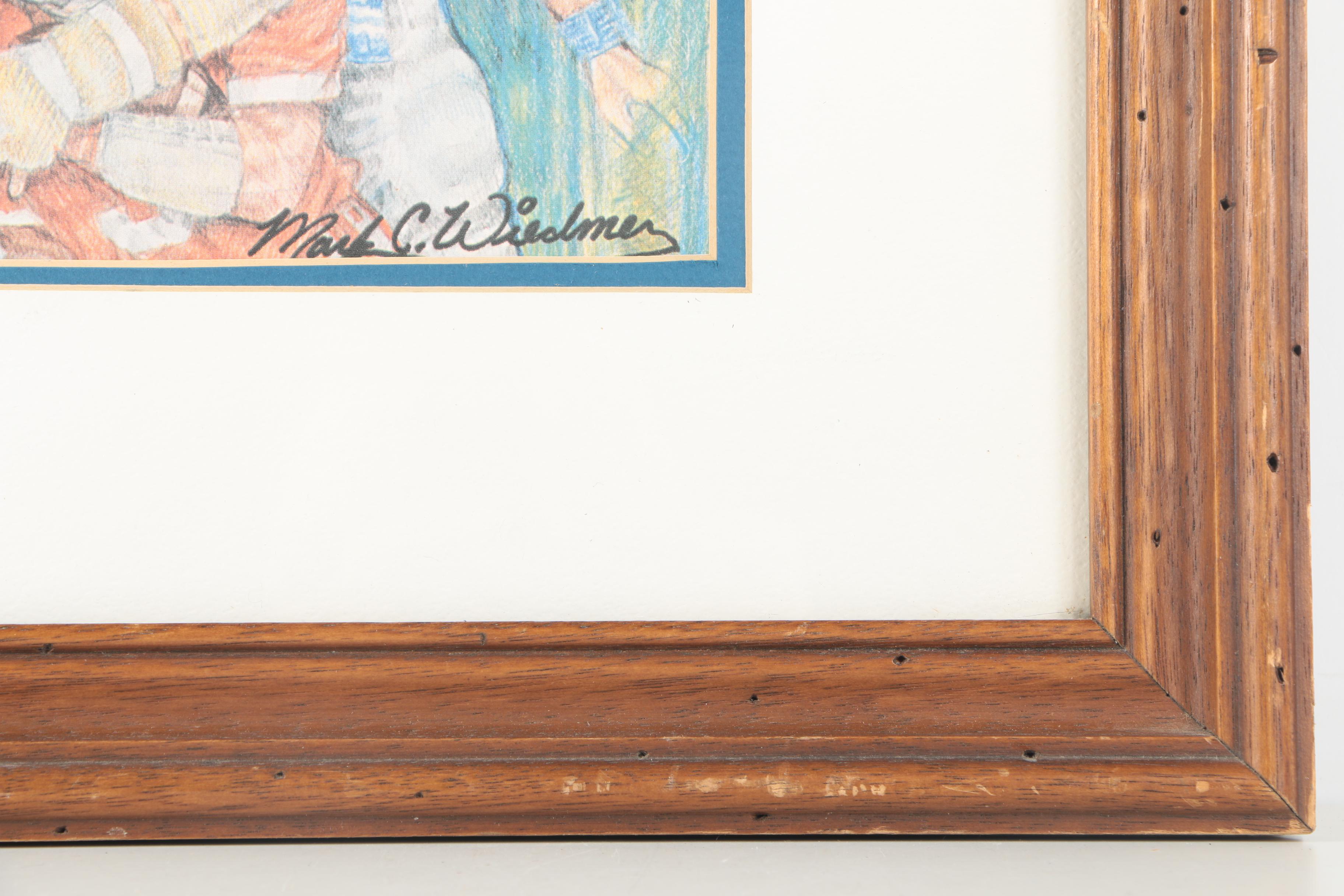 After Mark C. Wiedmer Offset Lithograph on Paper "Kentucky Heroes"