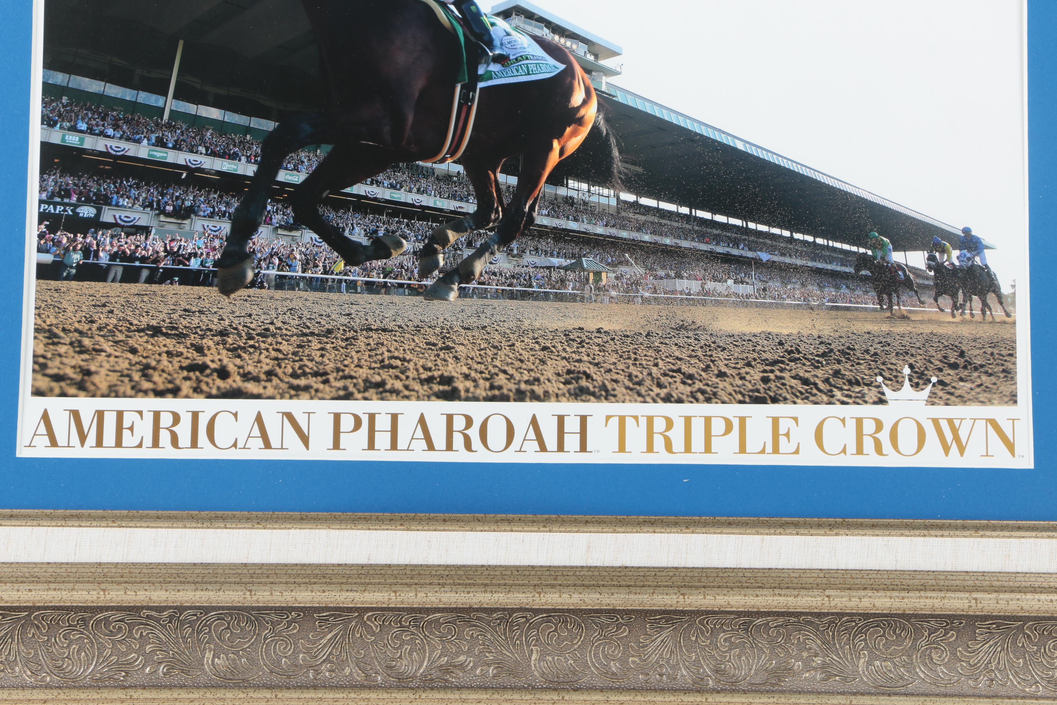 Offset Lithograph After Michael Clevenger's Photograph "American Pharoah Triple Crown"