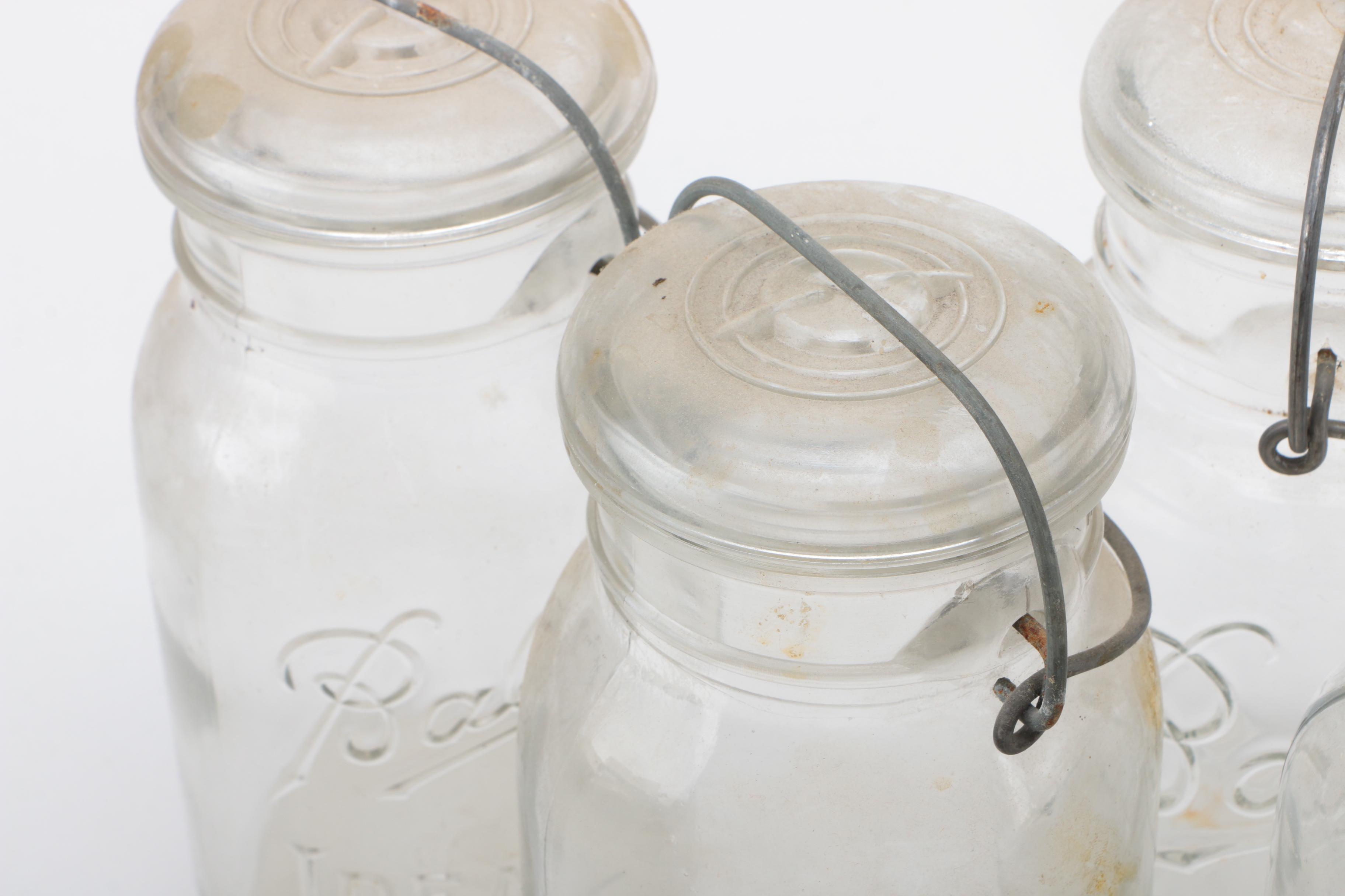 Vintage Glass Mason Jars and Bottles