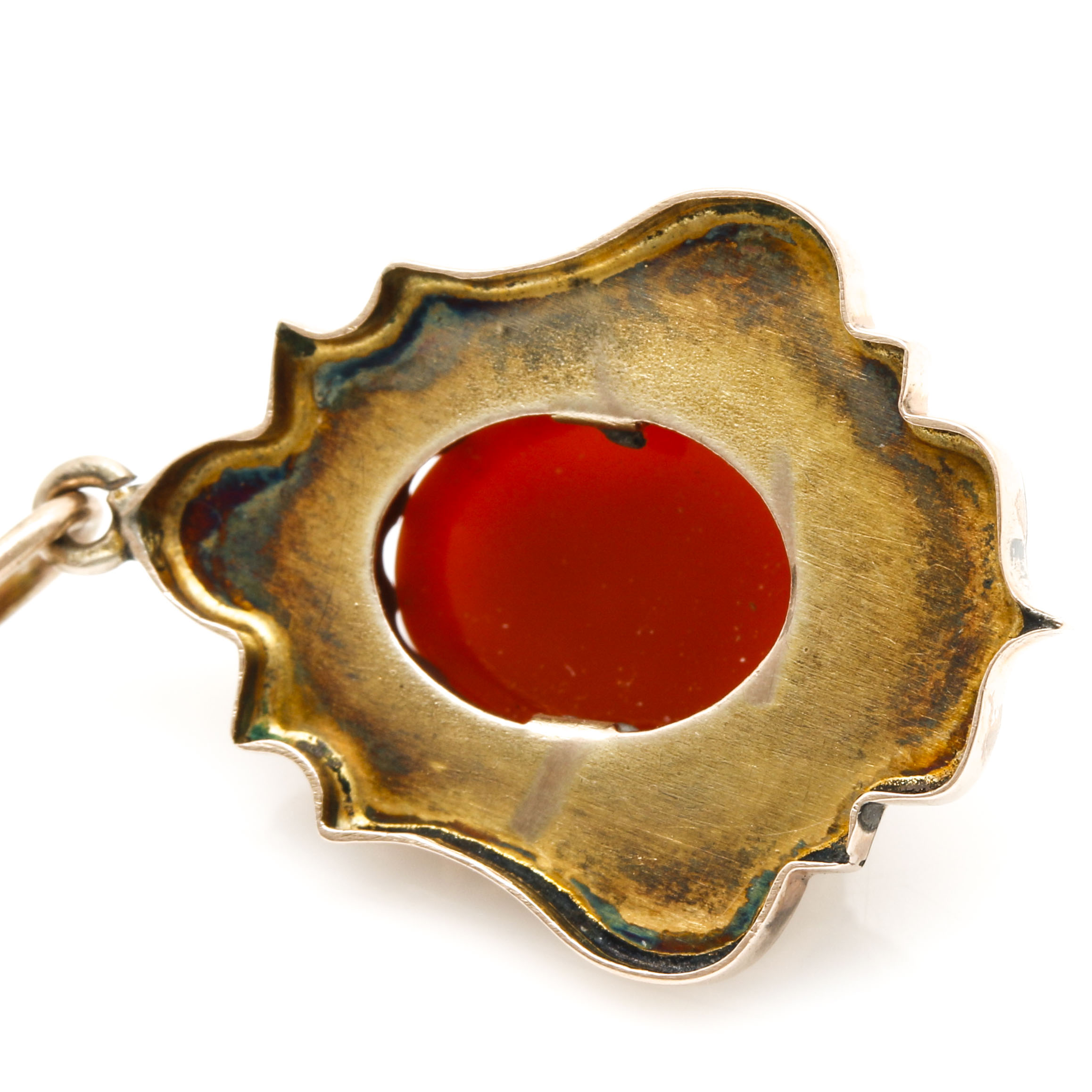 Vintage Cameo With Sterling Silver Rolo Chain