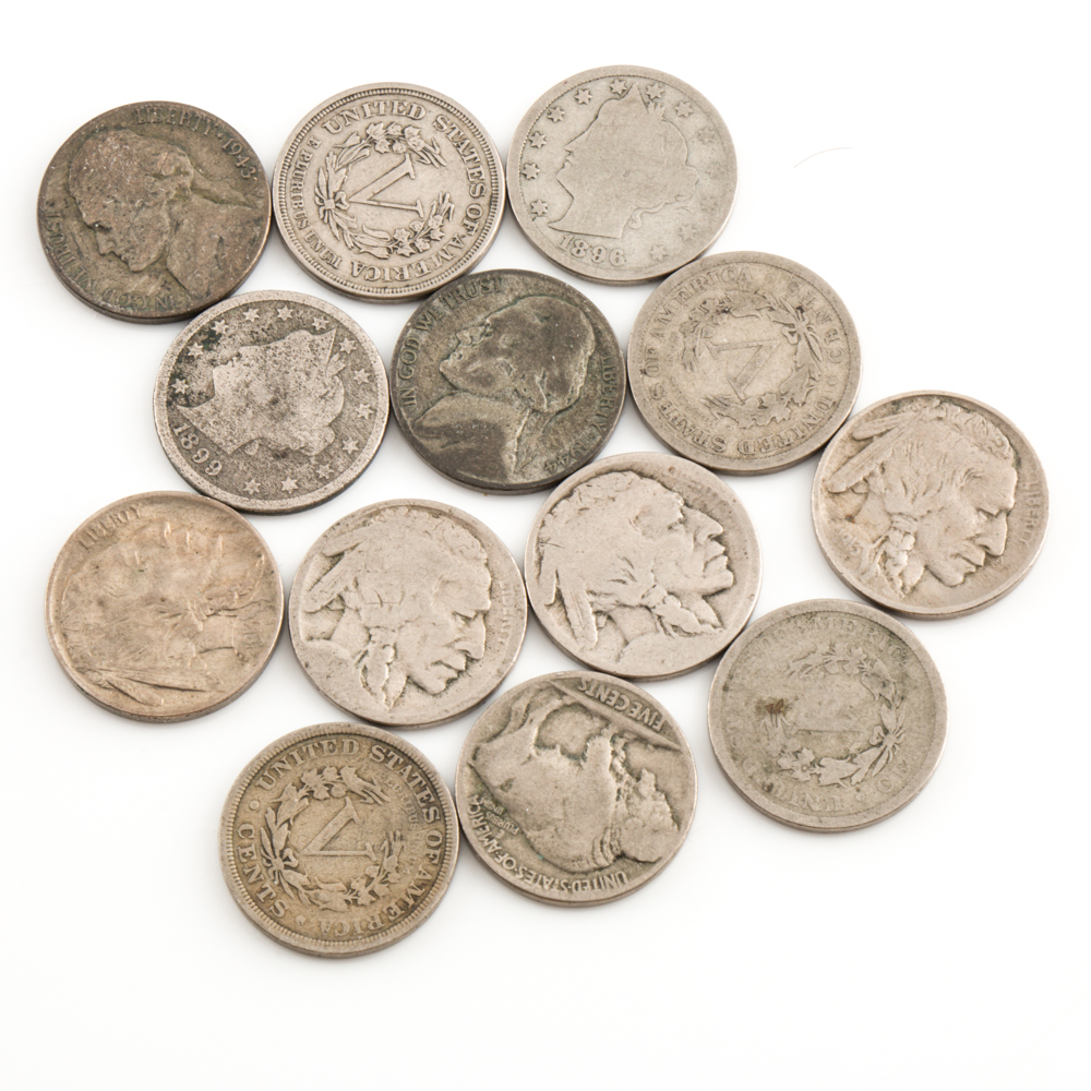 Assortment of Vintage and Antique U.S. Nickels