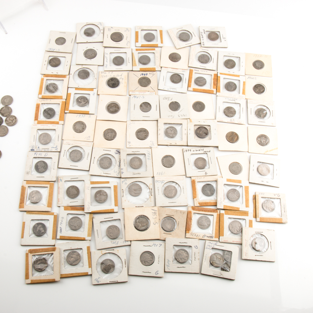 Assortment of Vintage and Antique U.S. Nickels