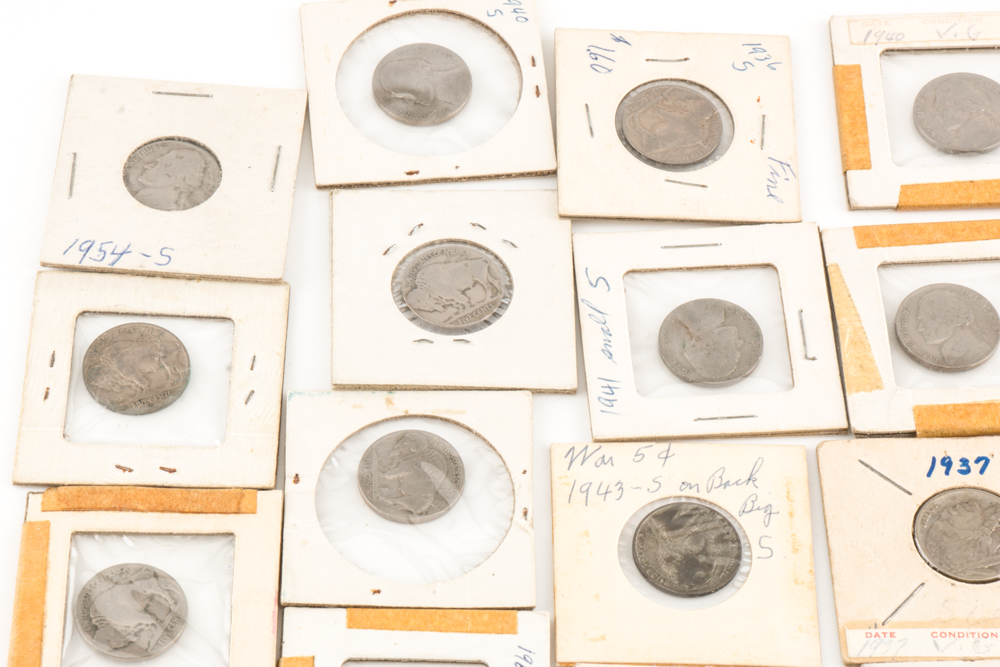 Assortment of Vintage and Antique U.S. Nickels