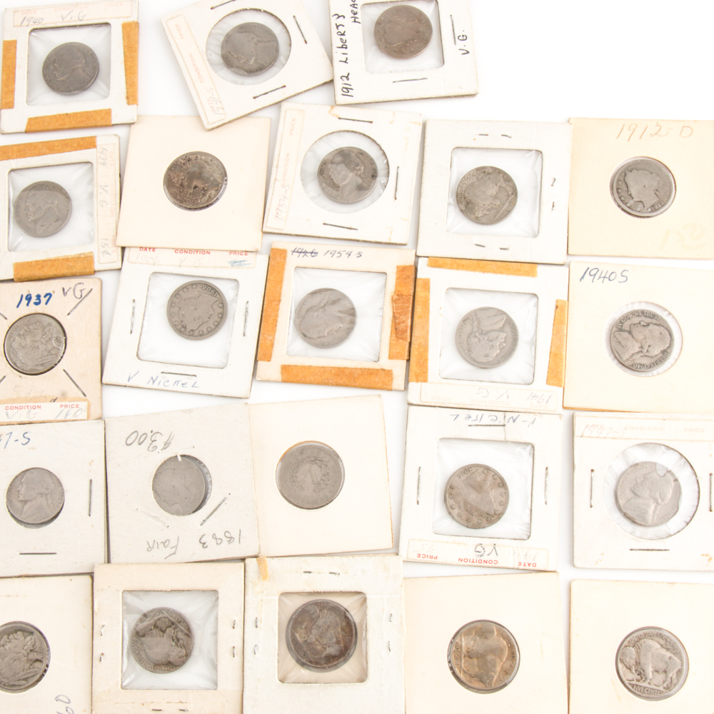 Assortment of Vintage and Antique U.S. Nickels