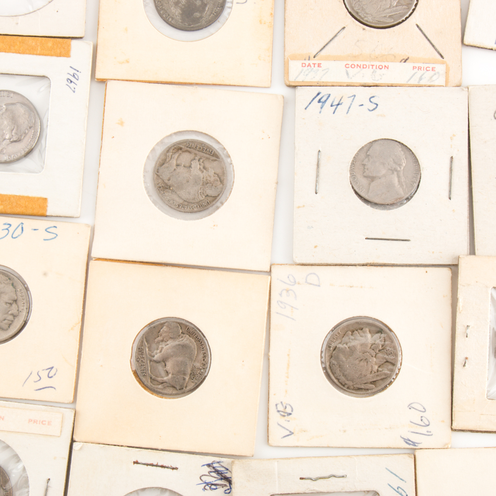 Assortment of Vintage and Antique U.S. Nickels