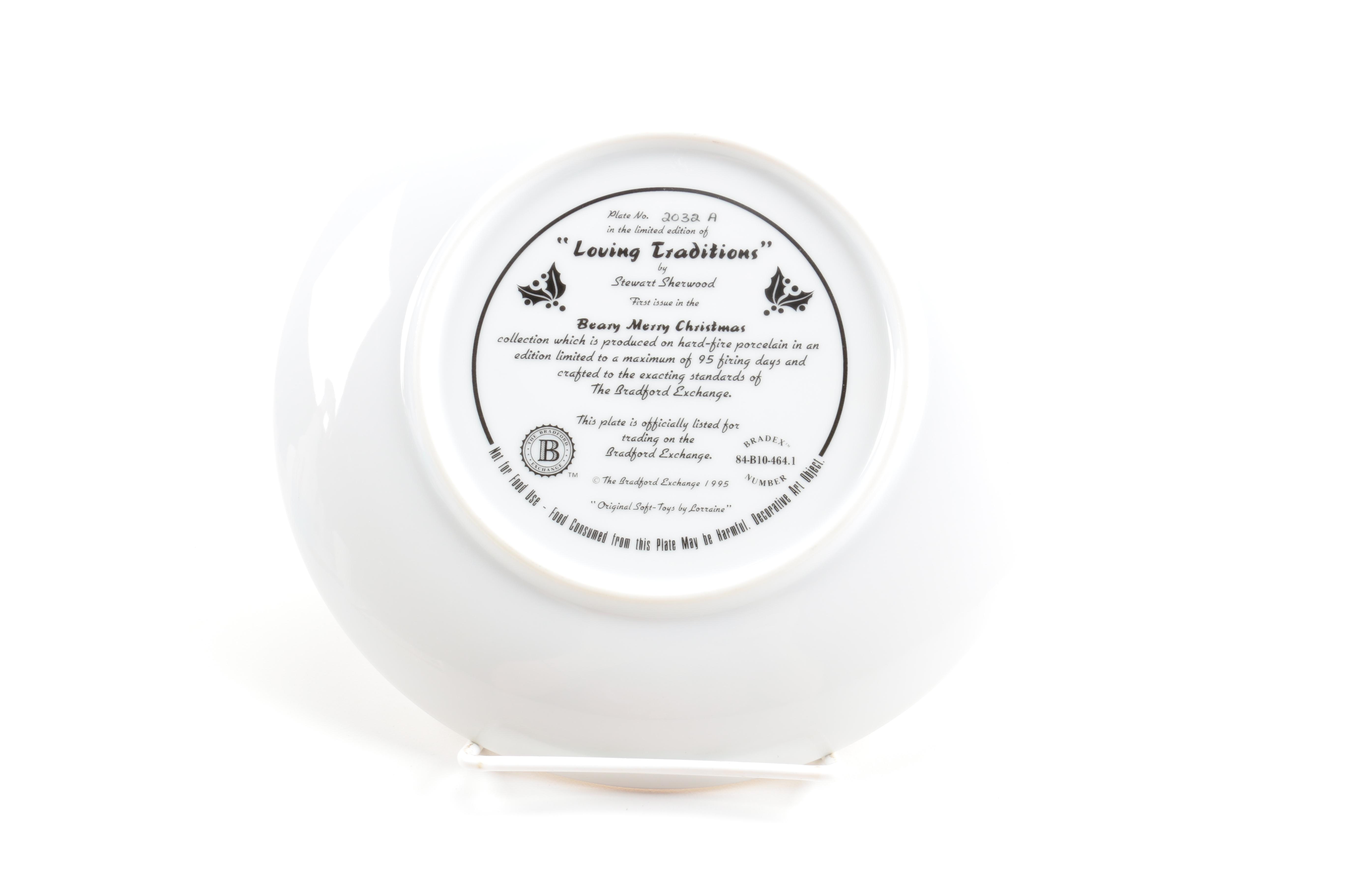 Bradford Exchange "Loving Traditions" Collector Plate