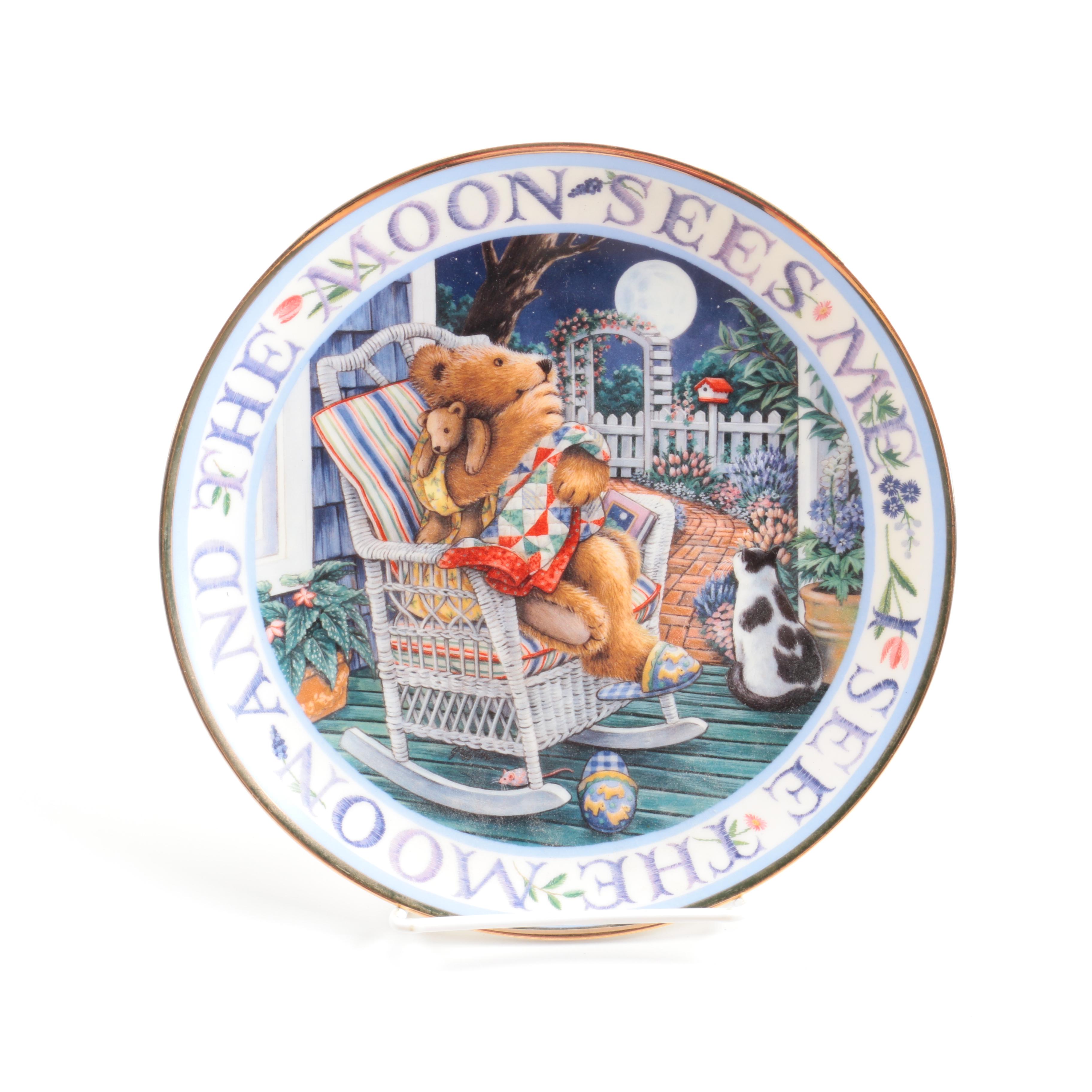 Limited Edition Franklin Mint Royal Doulton "Moonlight Blessing" Porcelain Collector Plate