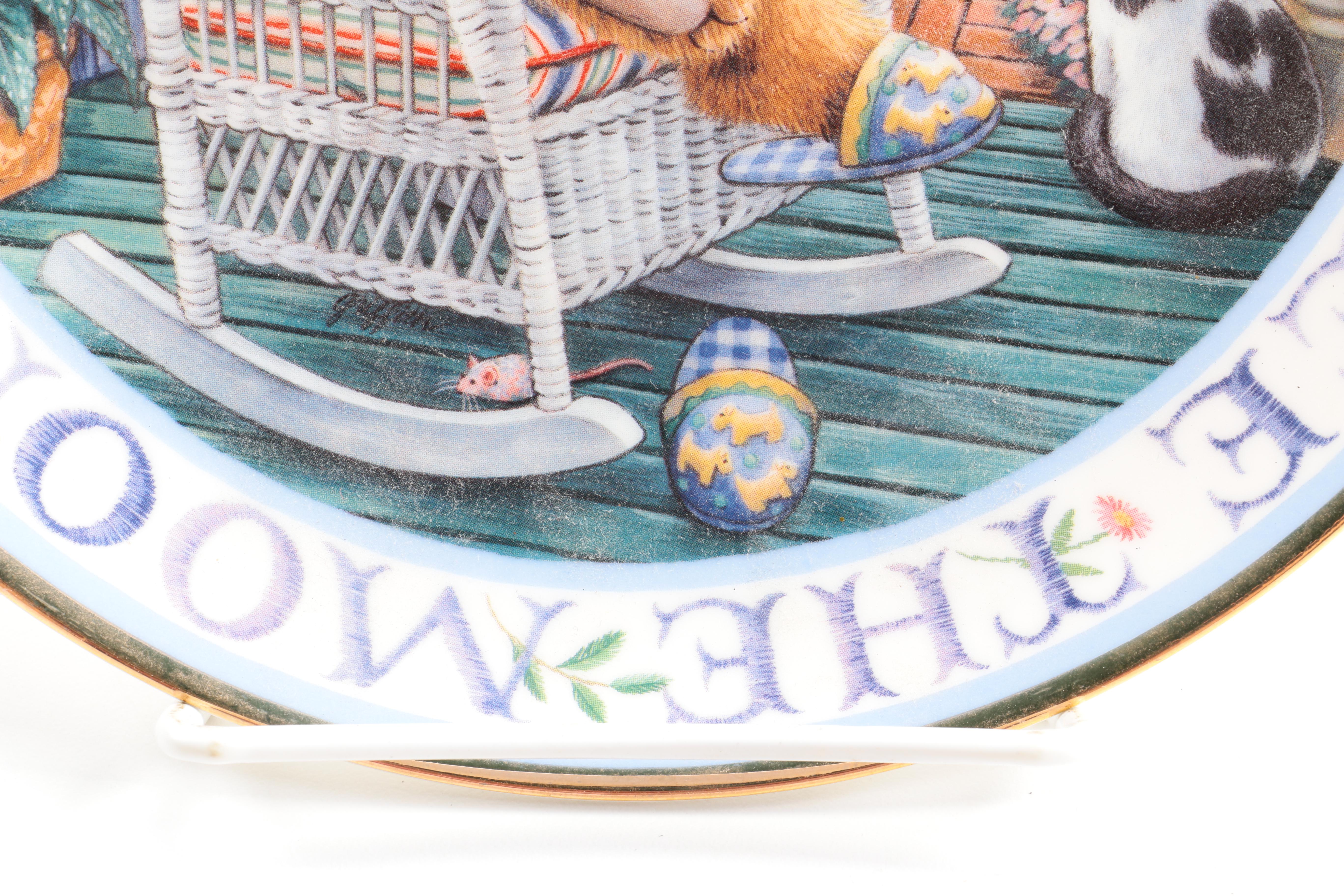 Limited Edition Franklin Mint Royal Doulton "Moonlight Blessing" Porcelain Collector Plate