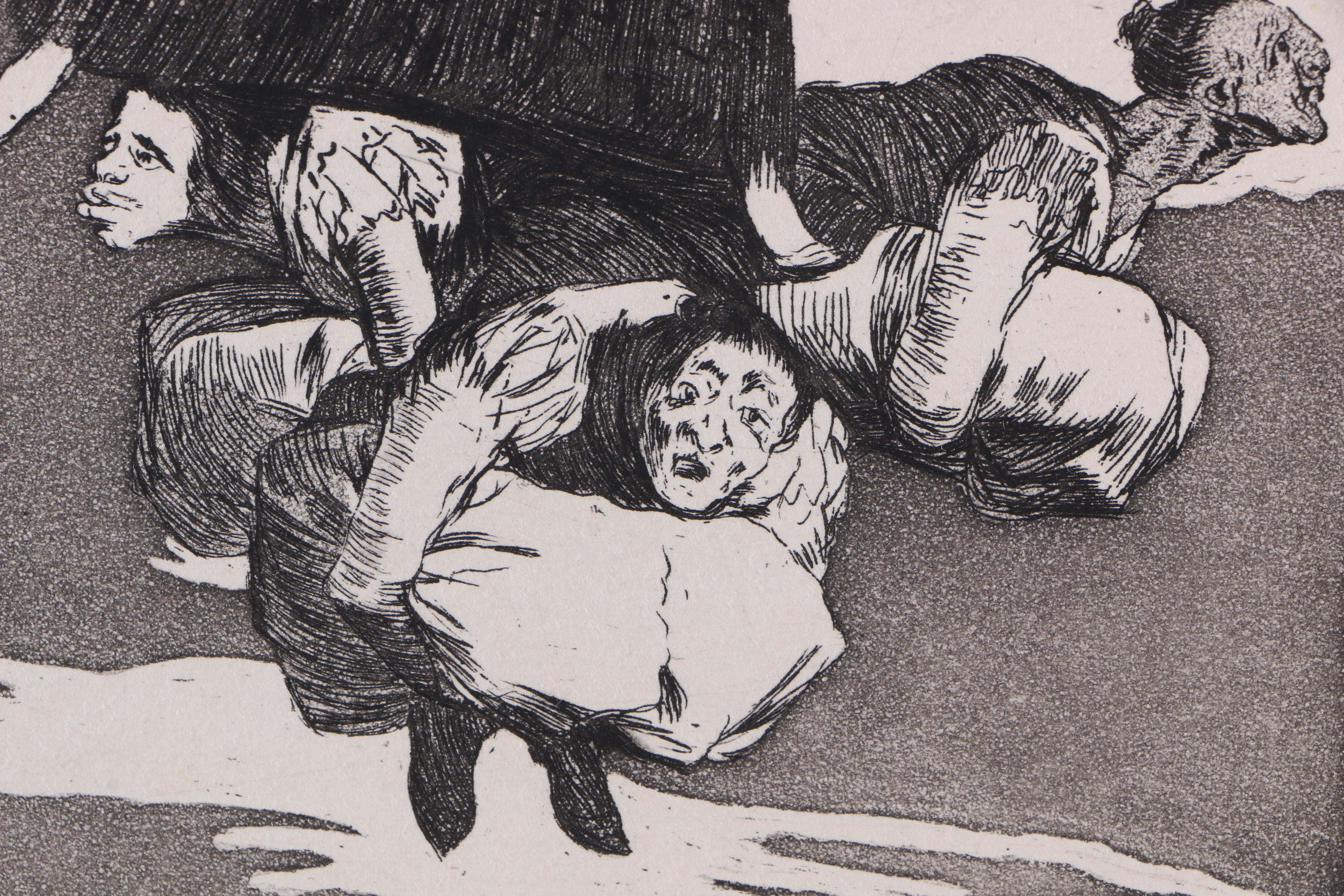 Limited Edition Etching on Paper After Francisco de Goya's "Volaverunt" From the "Los Caprichos" Series