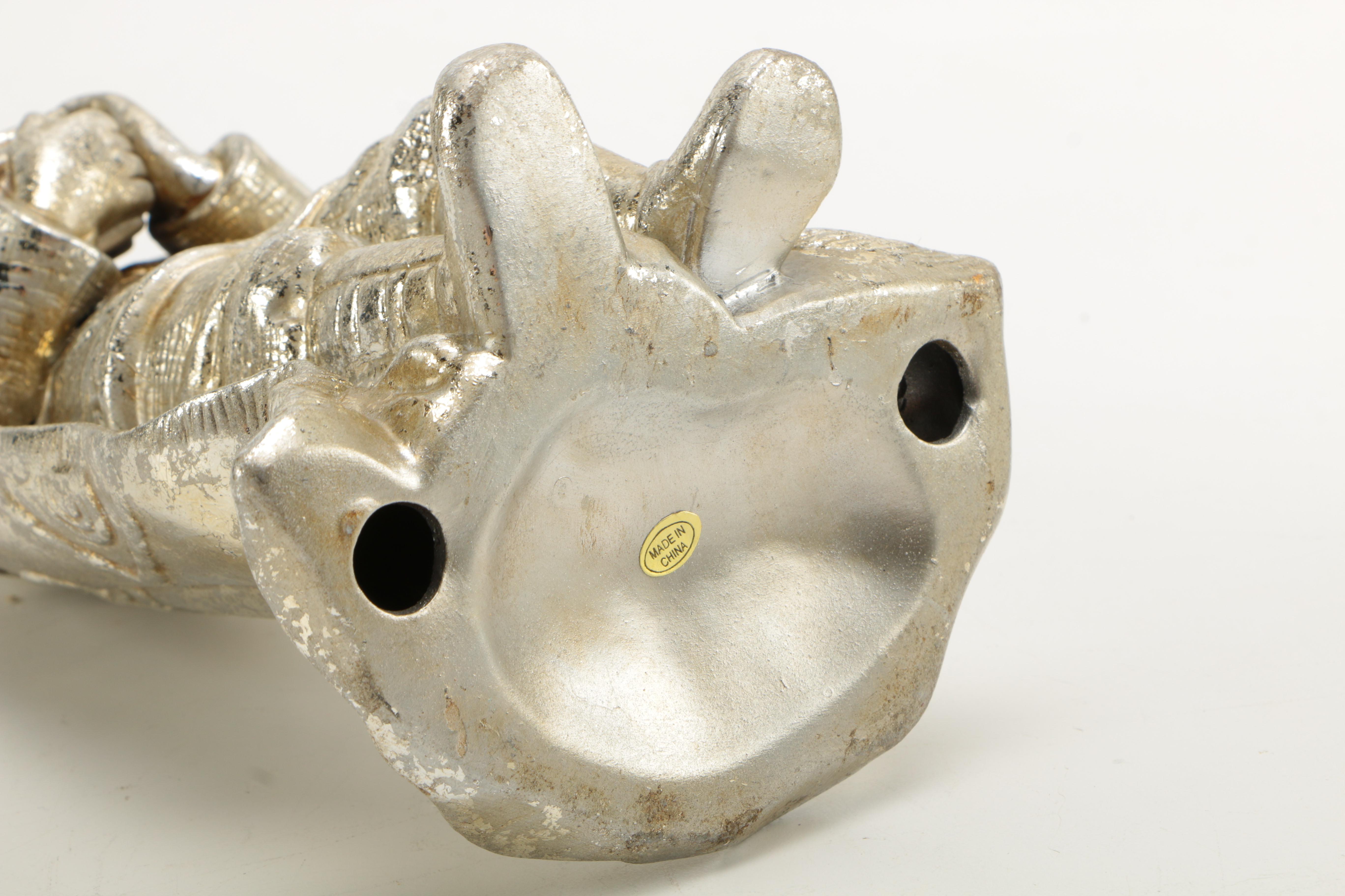 Department 56 "Mercury Glass" Finish Ceramic Nativity Set