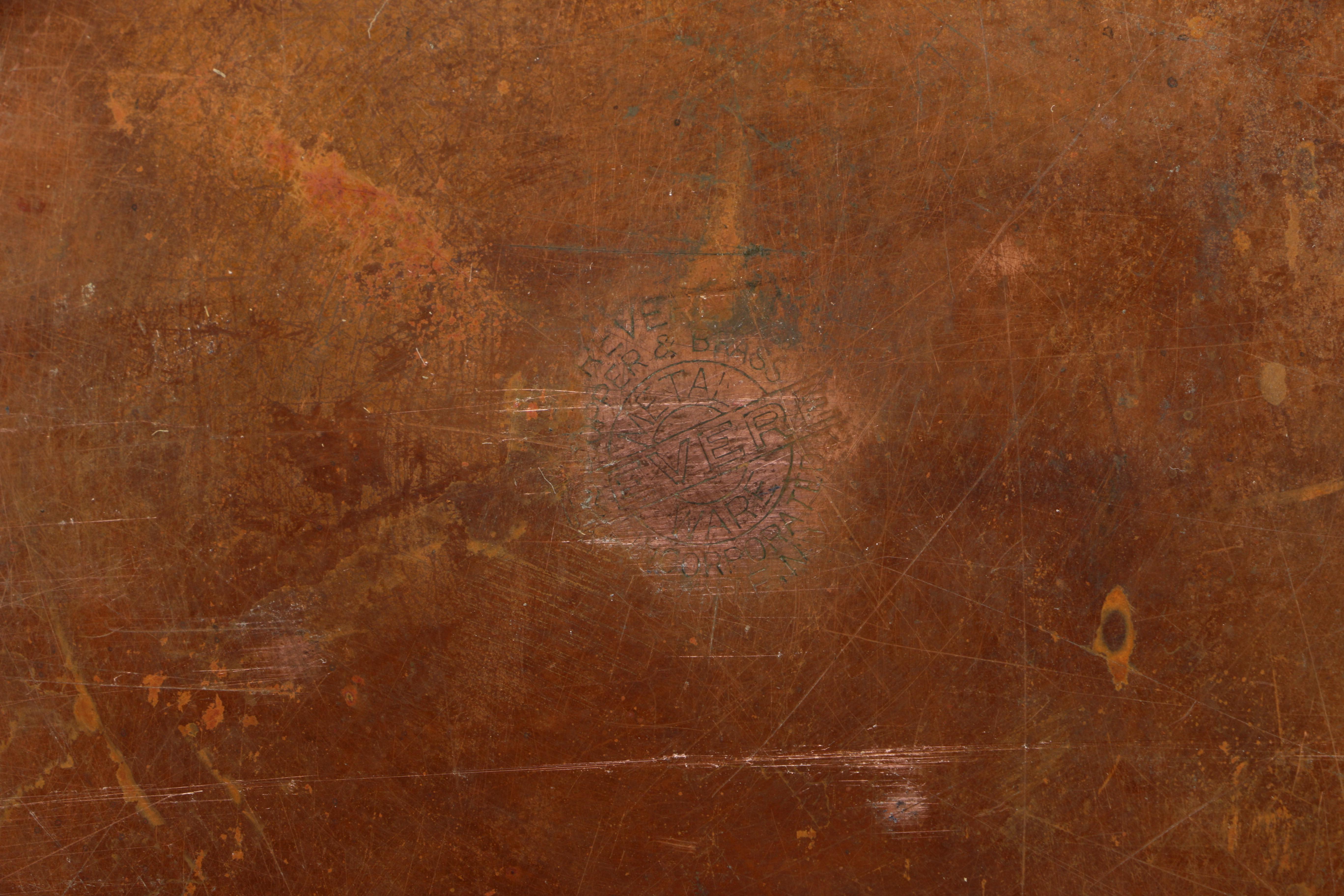 Collection of Copper and Pewter Serving Ware