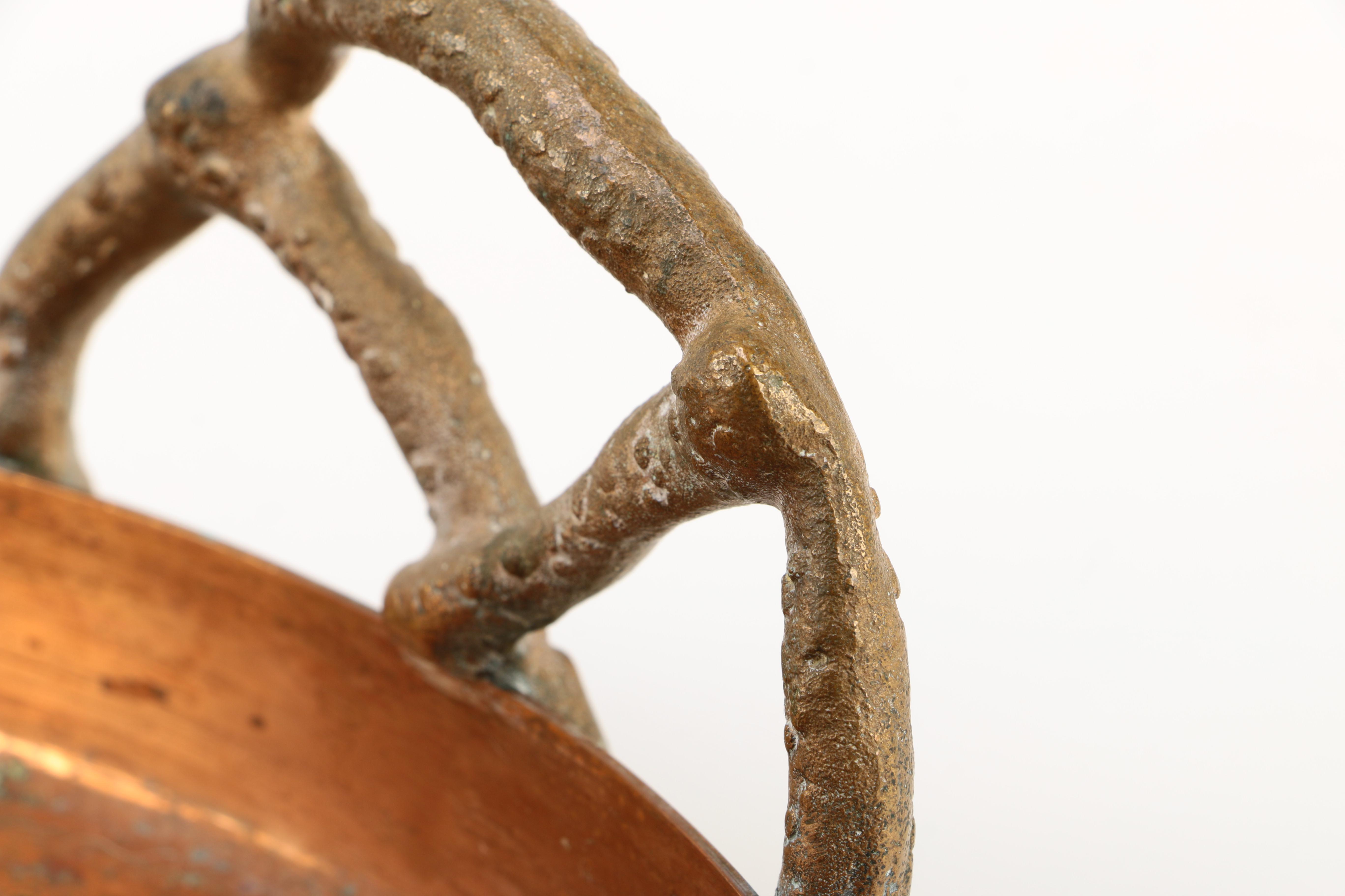 Collection of Copper and Pewter Serving Ware