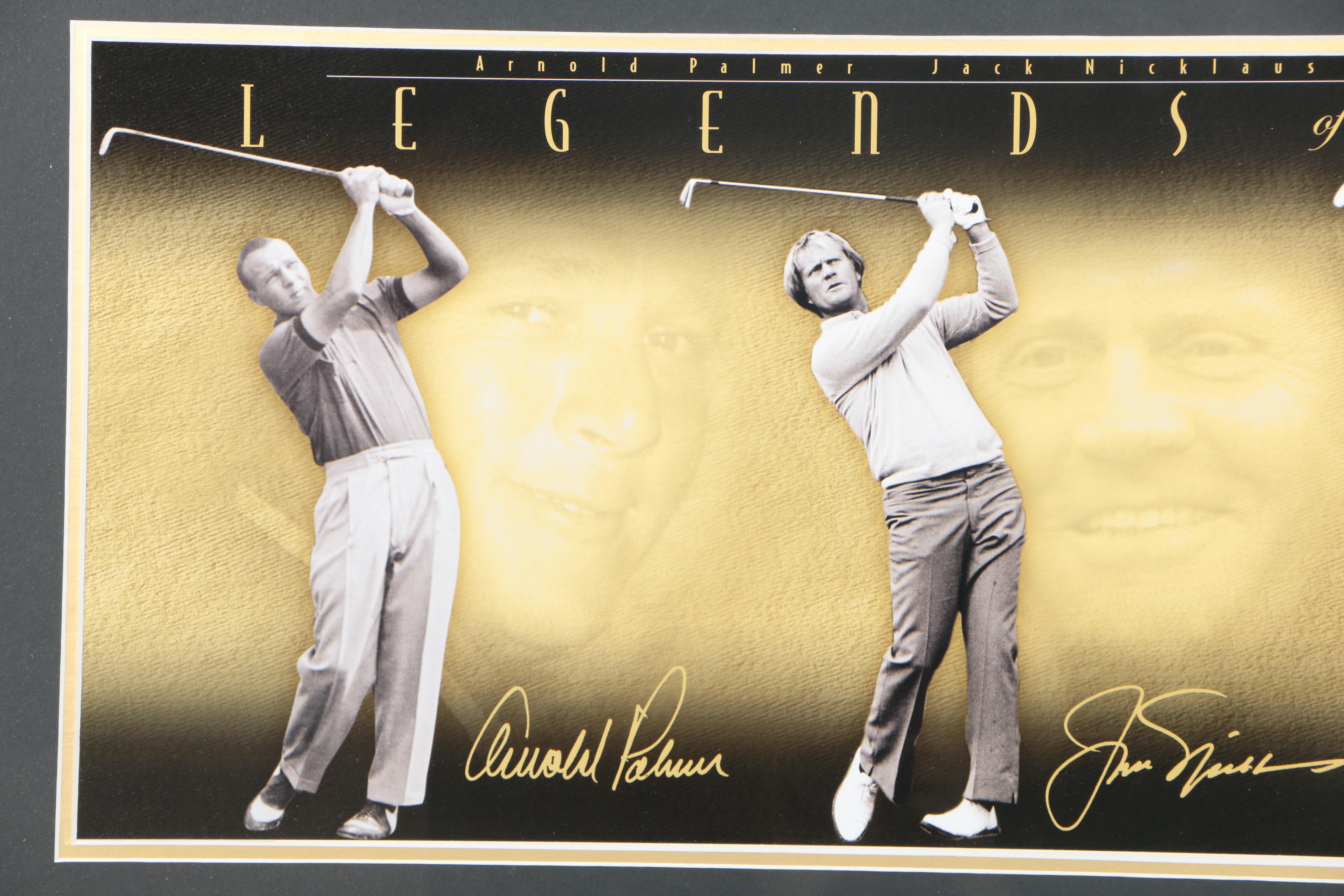 Giclee Print on Paper of Arnold Palmer, Jack Nicklaus, and Tiger Woods "Legends of Golf"