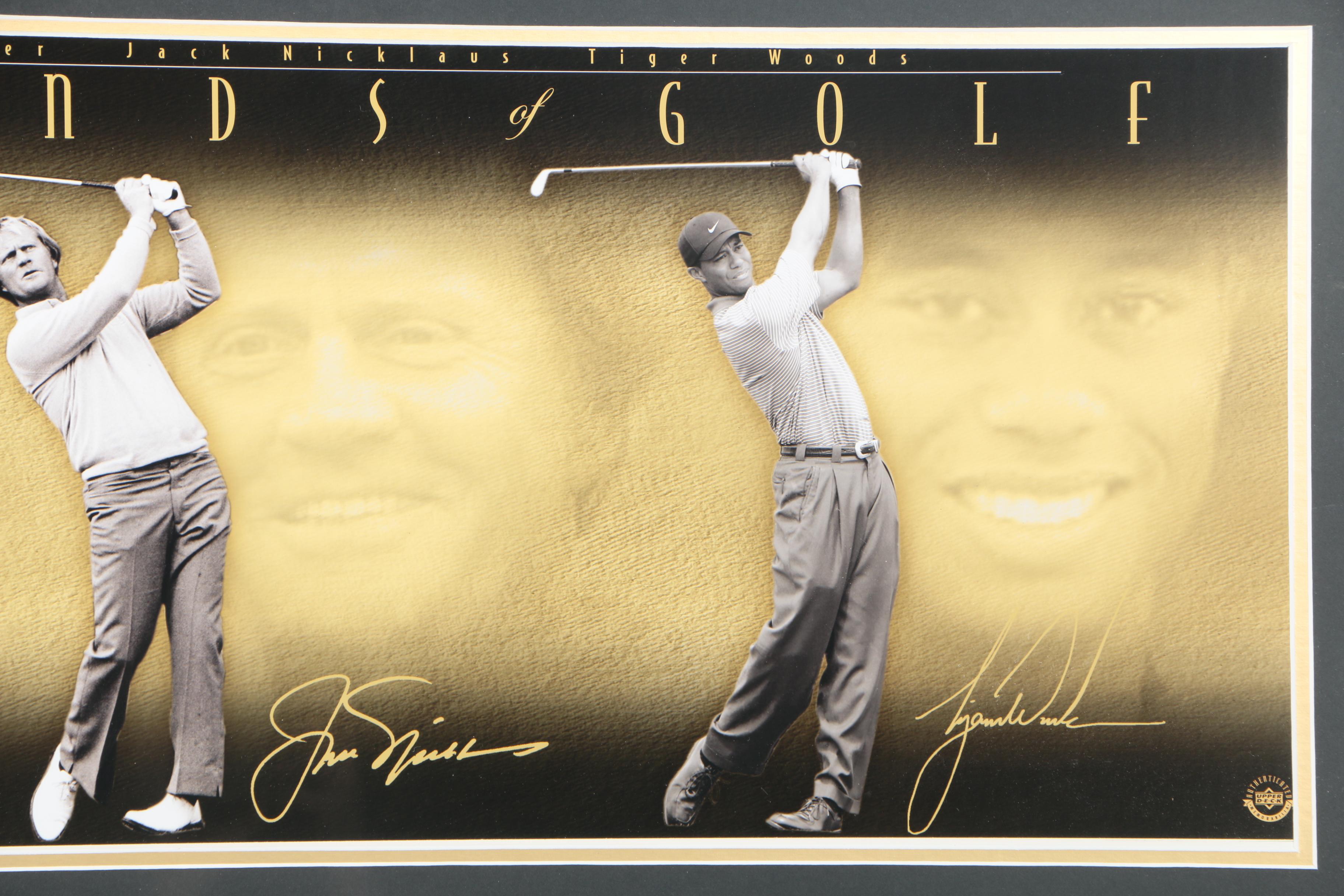 Giclee Print on Paper of Arnold Palmer, Jack Nicklaus, and Tiger Woods "Legends of Golf"