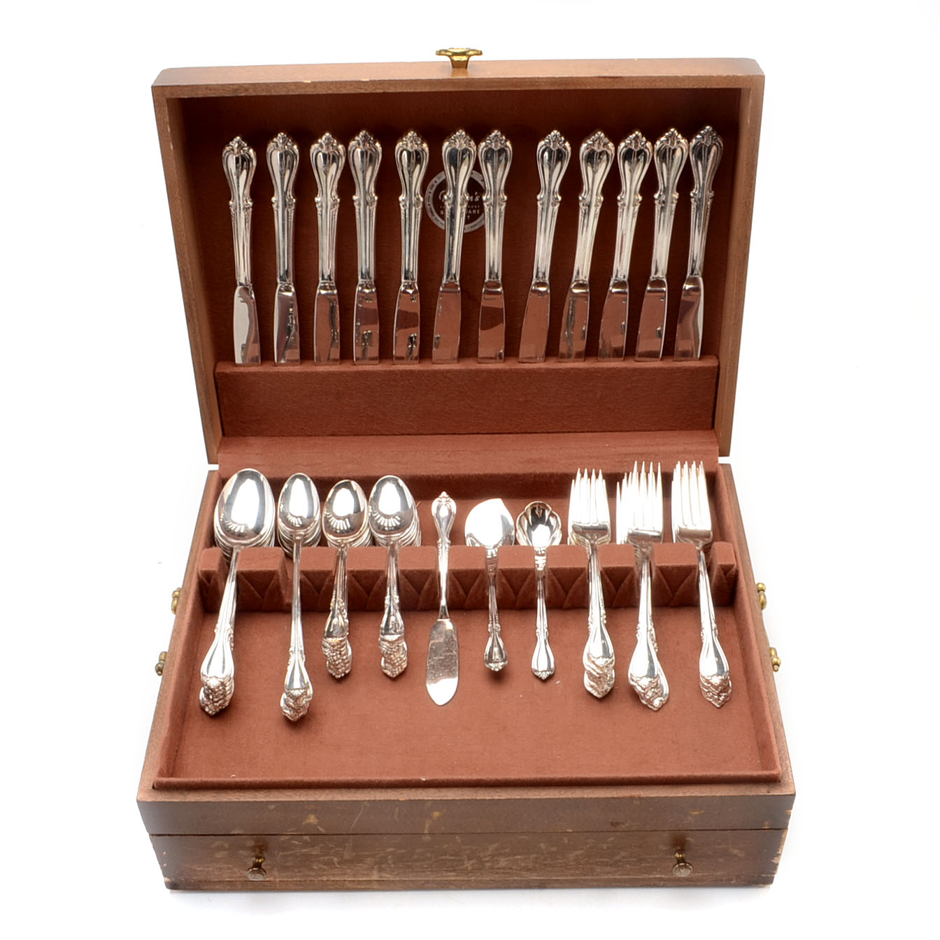 Vintage Wm. Rogers Mfg. Co. Silver Plate "Memory" Flatware Set