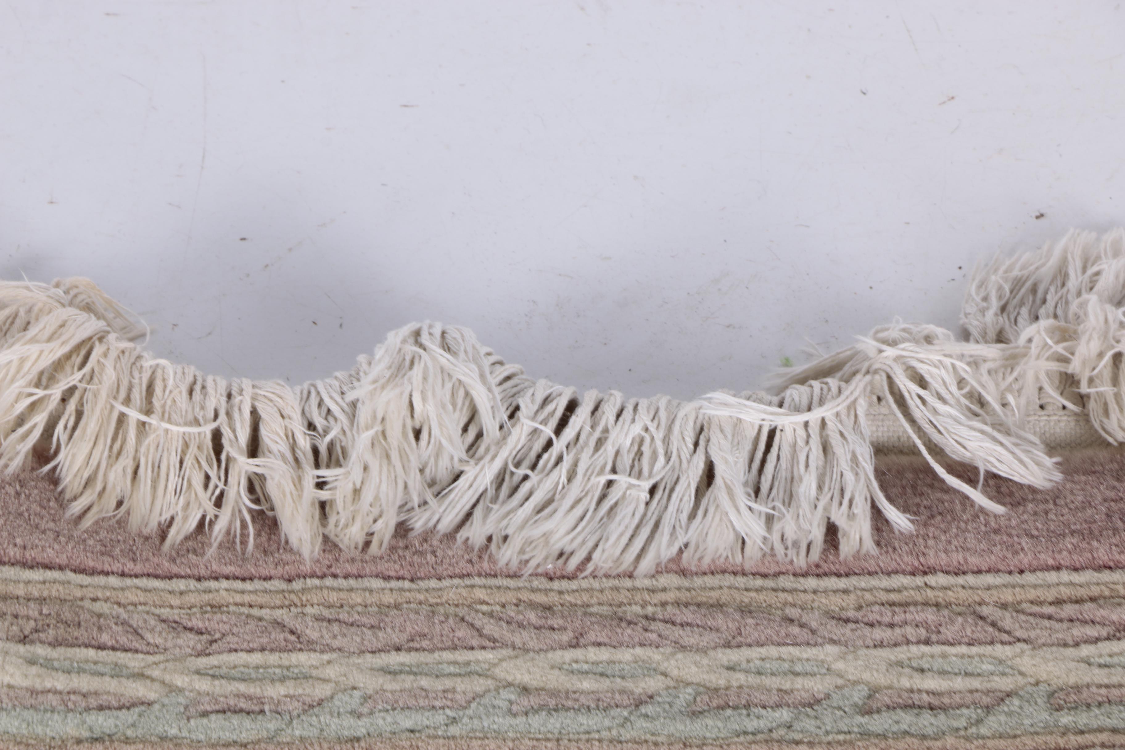 Hand-Knotted and Carved Chinese Area Rug