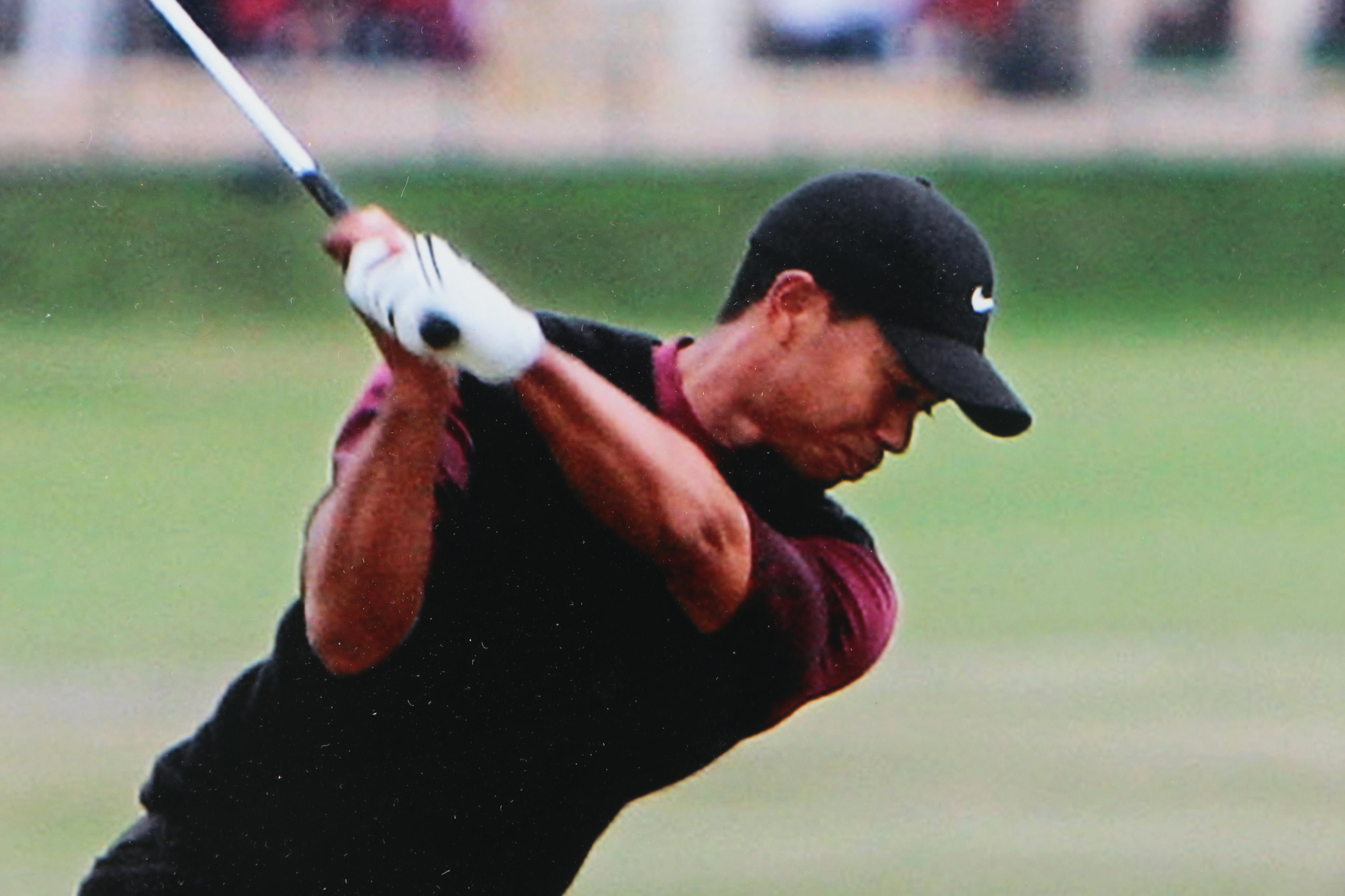 Digital Photograph of Tiger Woods at St. Andrews Golf Course
