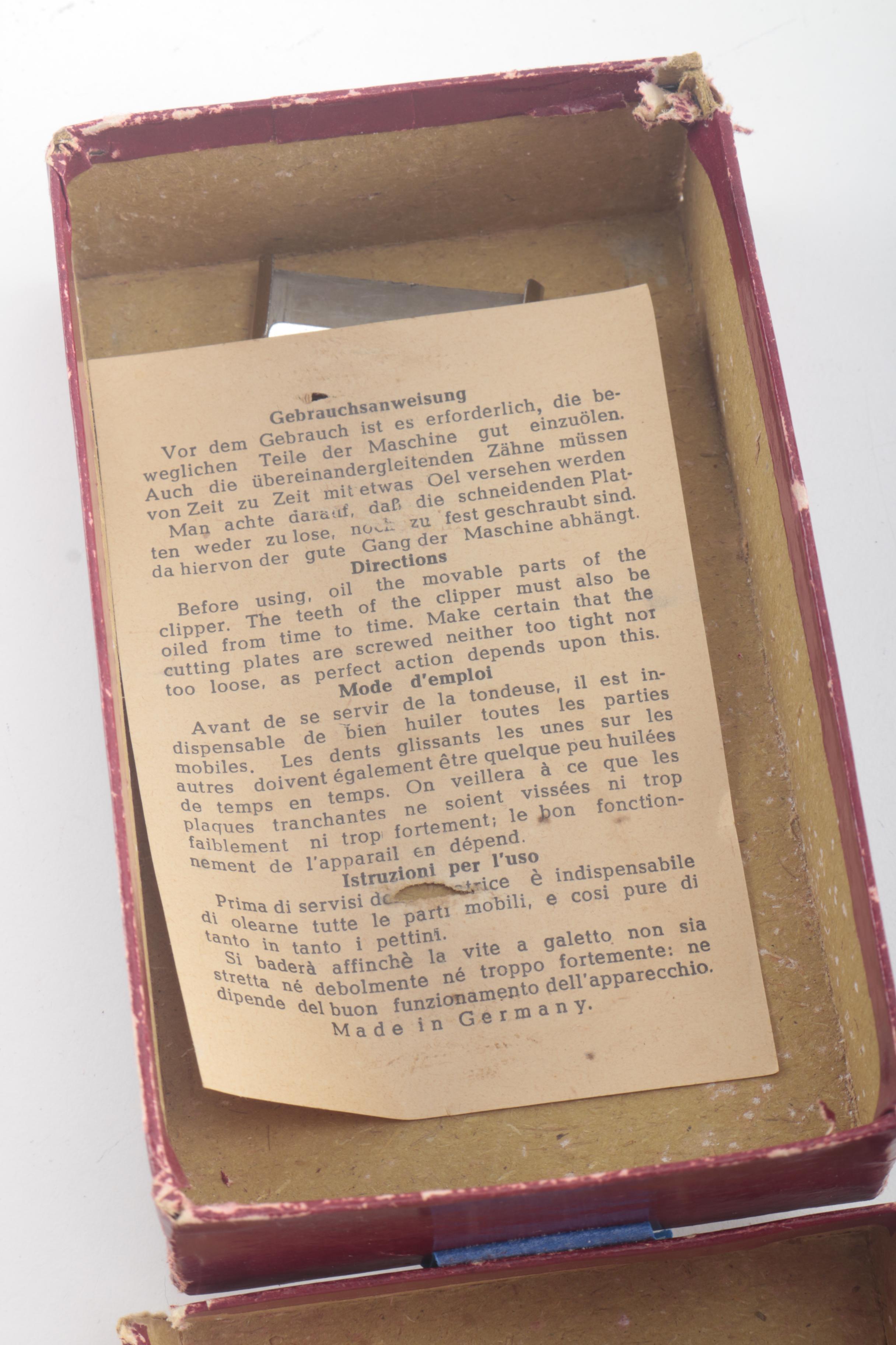 Alcoso Solingen Vintage Hair Clippers