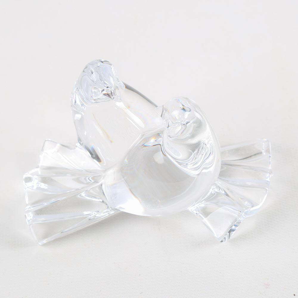 Baccarat Crystal "Loving Doves" Figurine