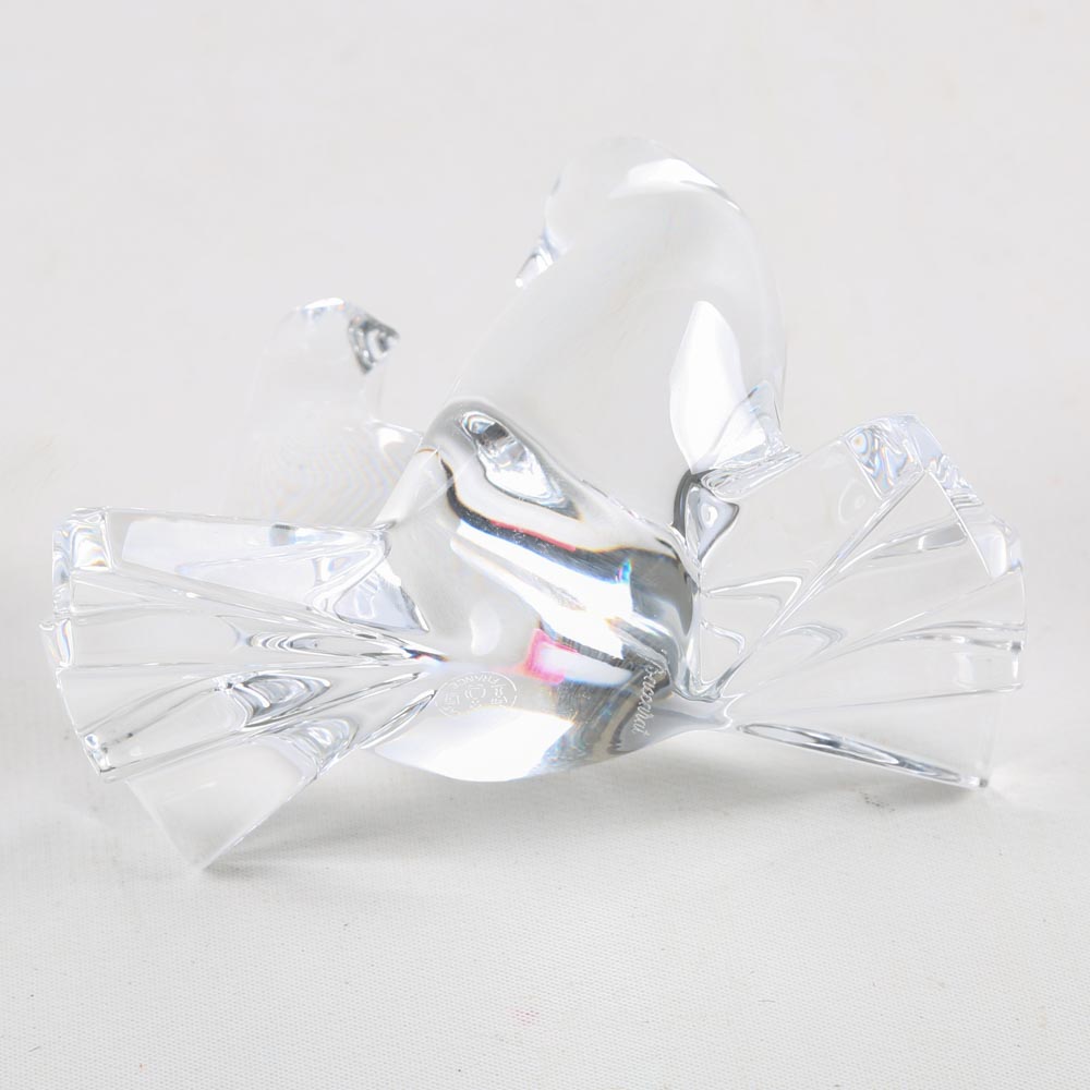 Baccarat Crystal "Loving Doves" Figurine
