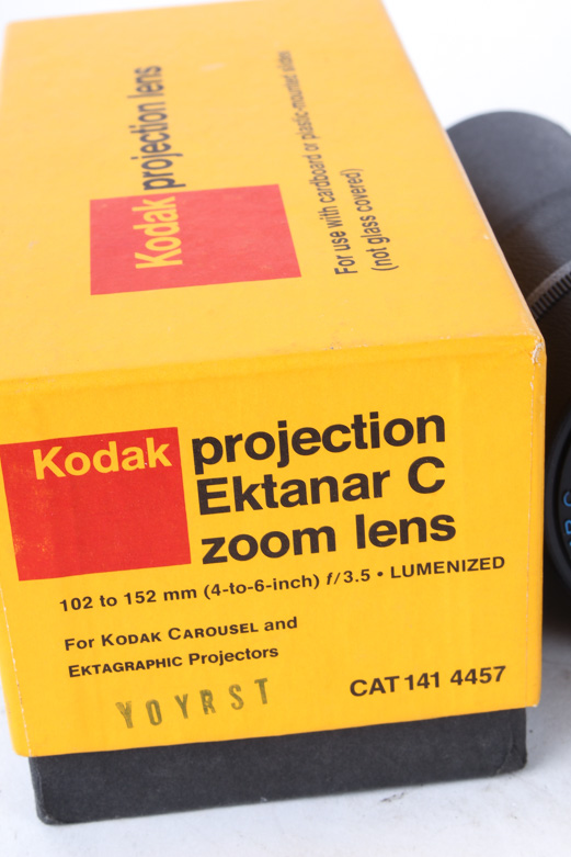 Kodak Projection Lens and Slide Trays