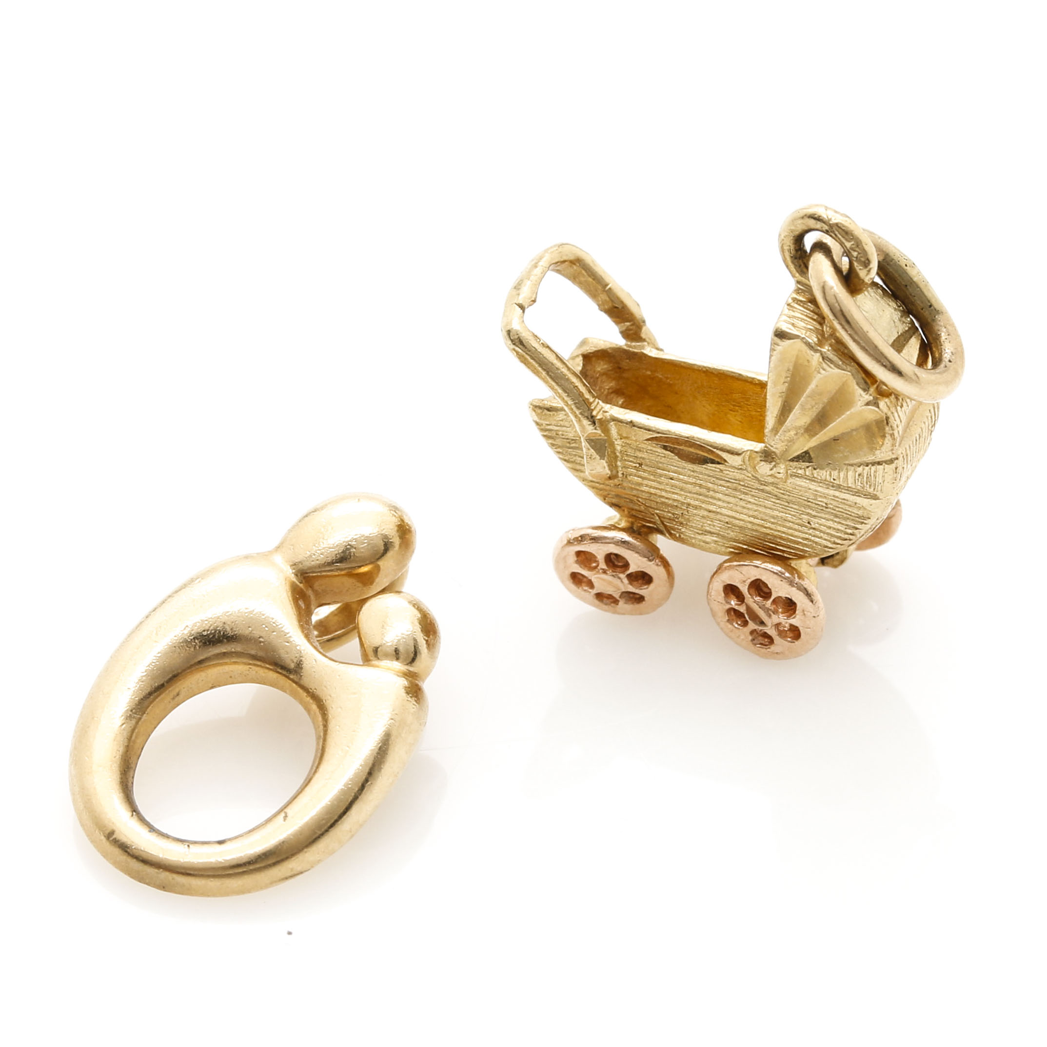 14K Yellow Gold Charm and Pendant