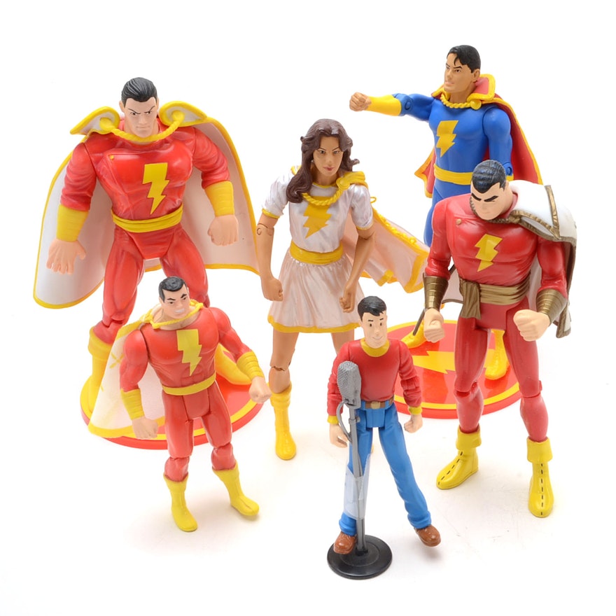 Collection of DC Comics Shazam! Action Figures